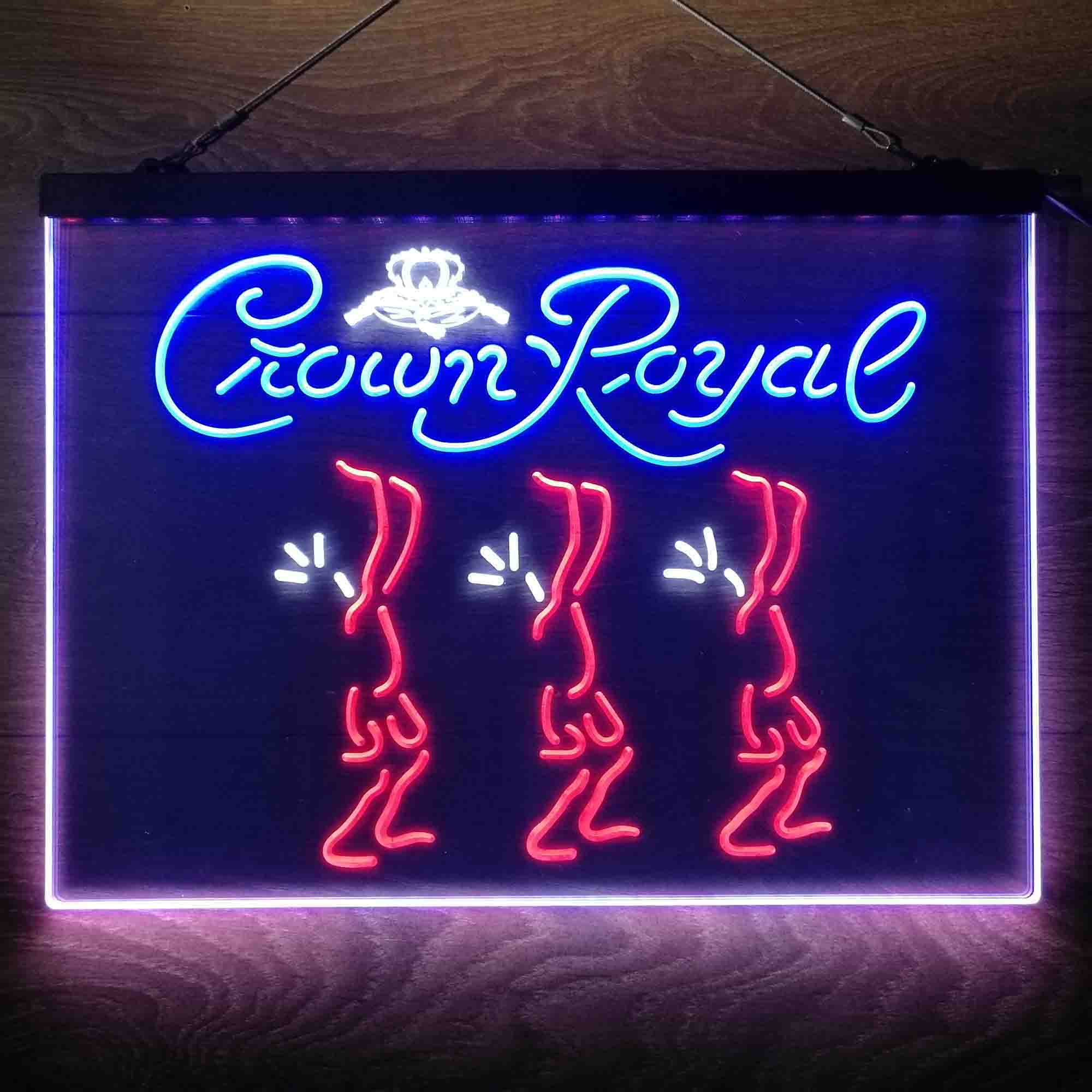 Crown Royal Beer  Neon 3-Color LED Sign - Image 9