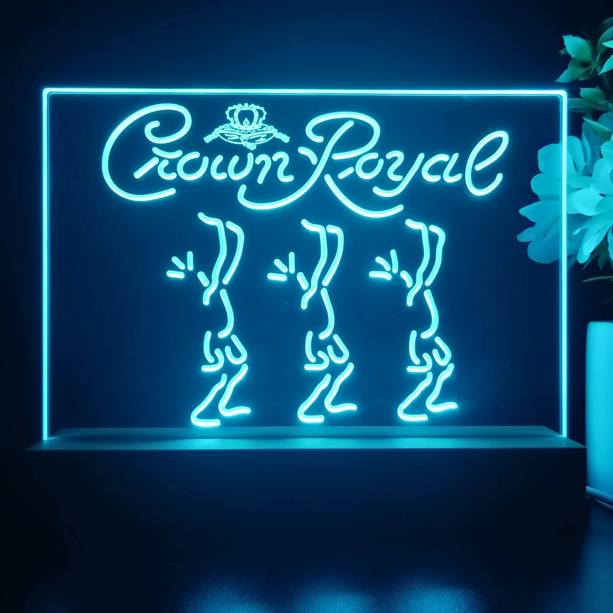 Crown Royal Beer Neon Sign Pub Bar Lamp - Image 4