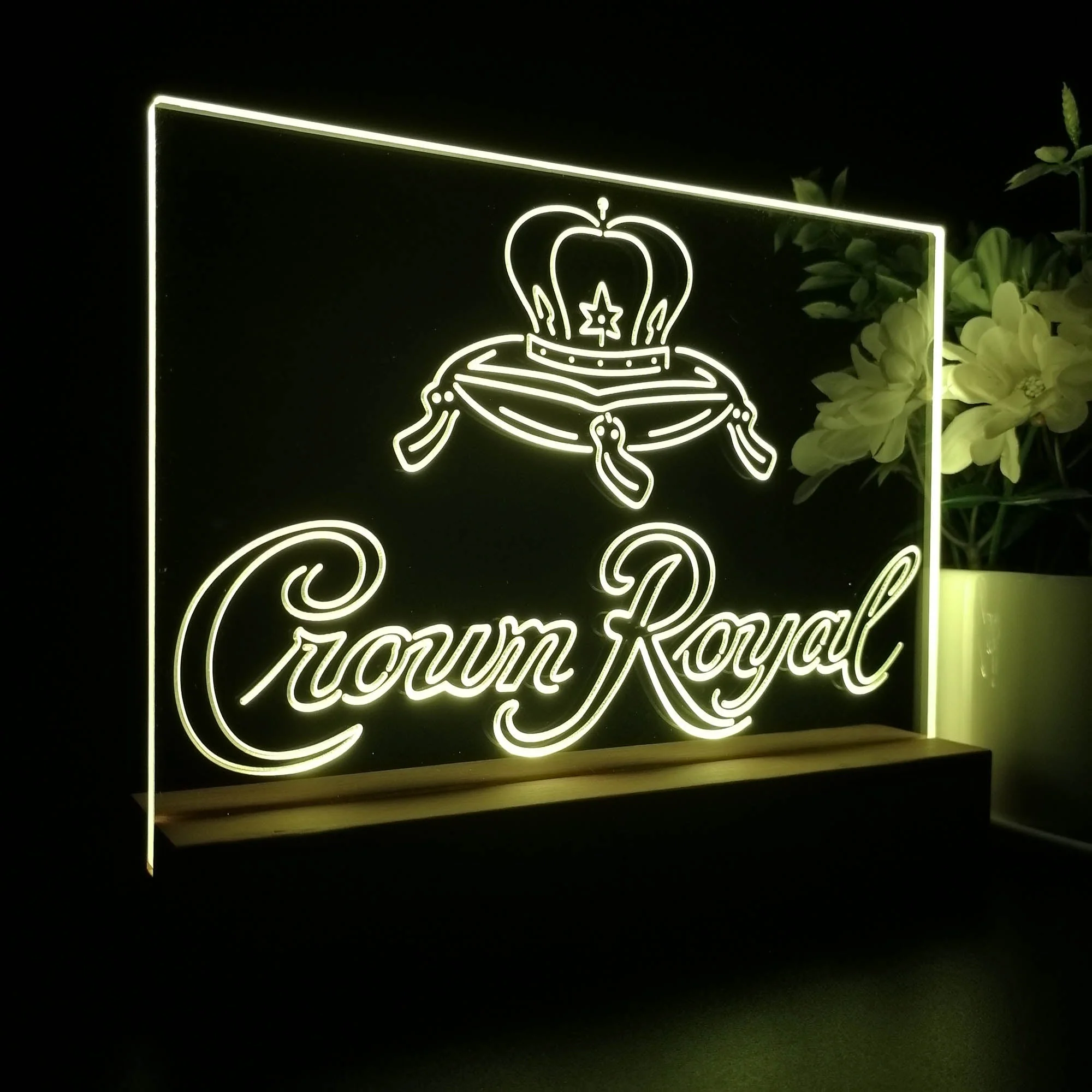 Crown Royal Whiskey Neon Sign Pub Bar Decor Lamp - Image 5
