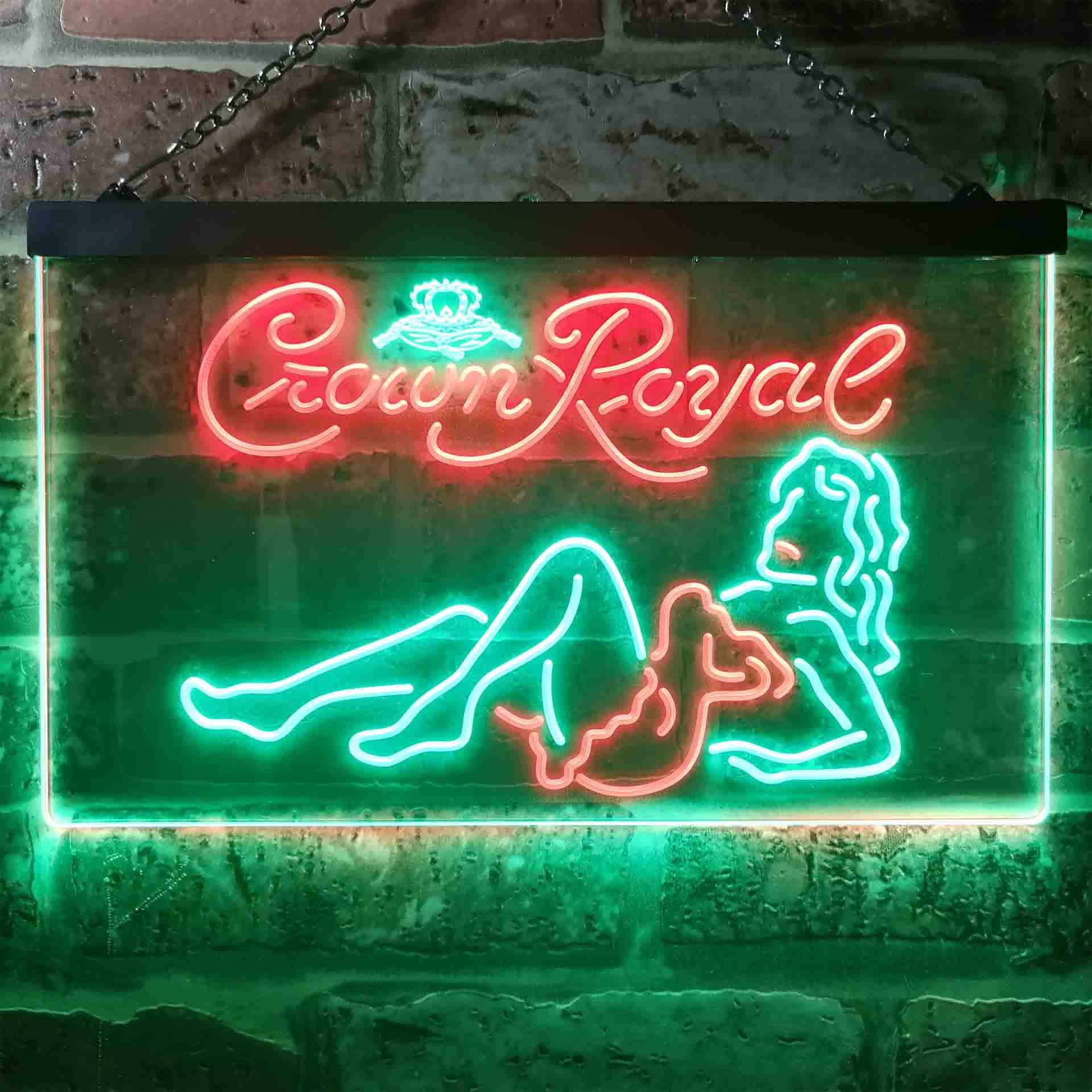 Crown Royal Lady Bar Home Bar Neon Light LED Sign - Image 11