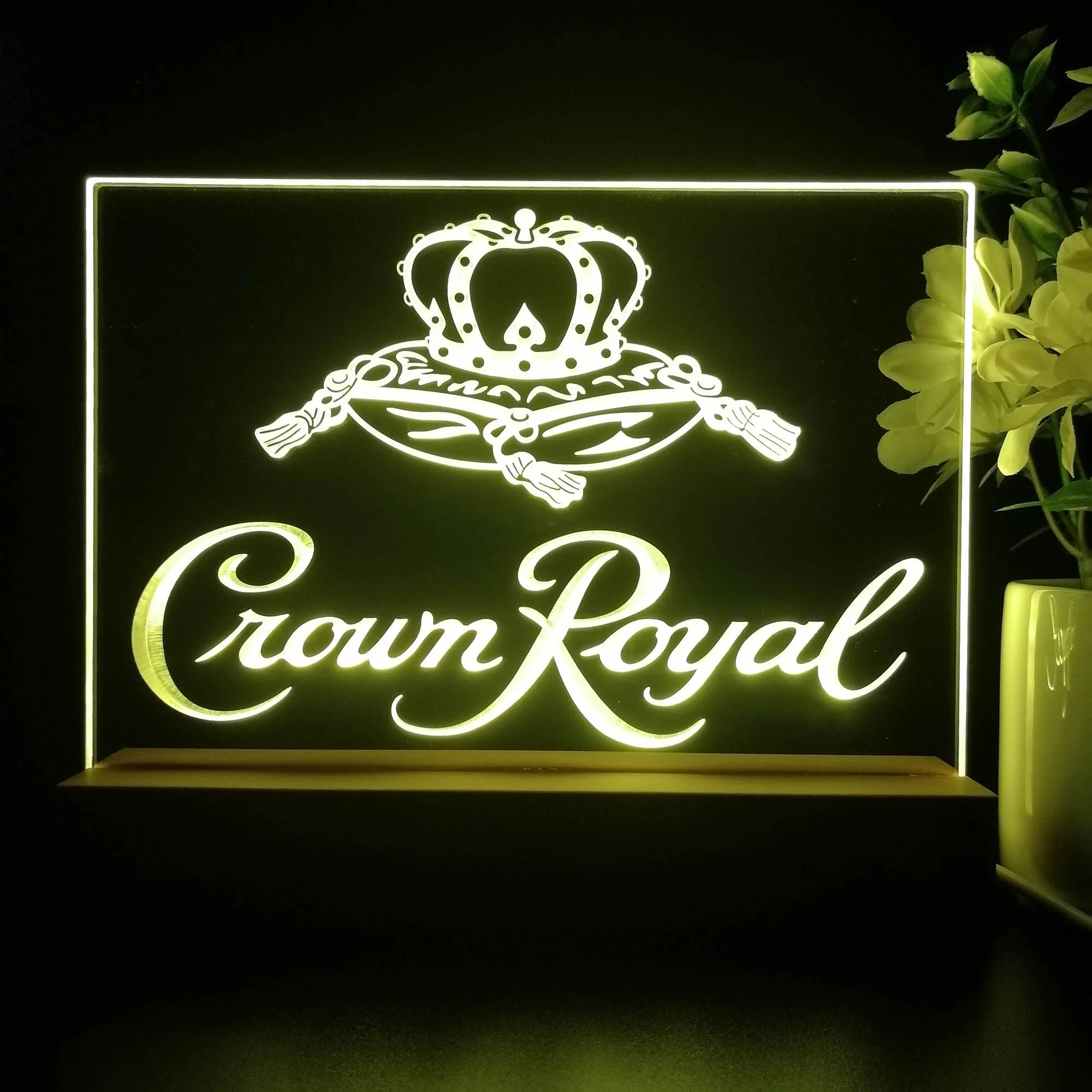 Crown Royal Neon Sign Pub Bar Lamp