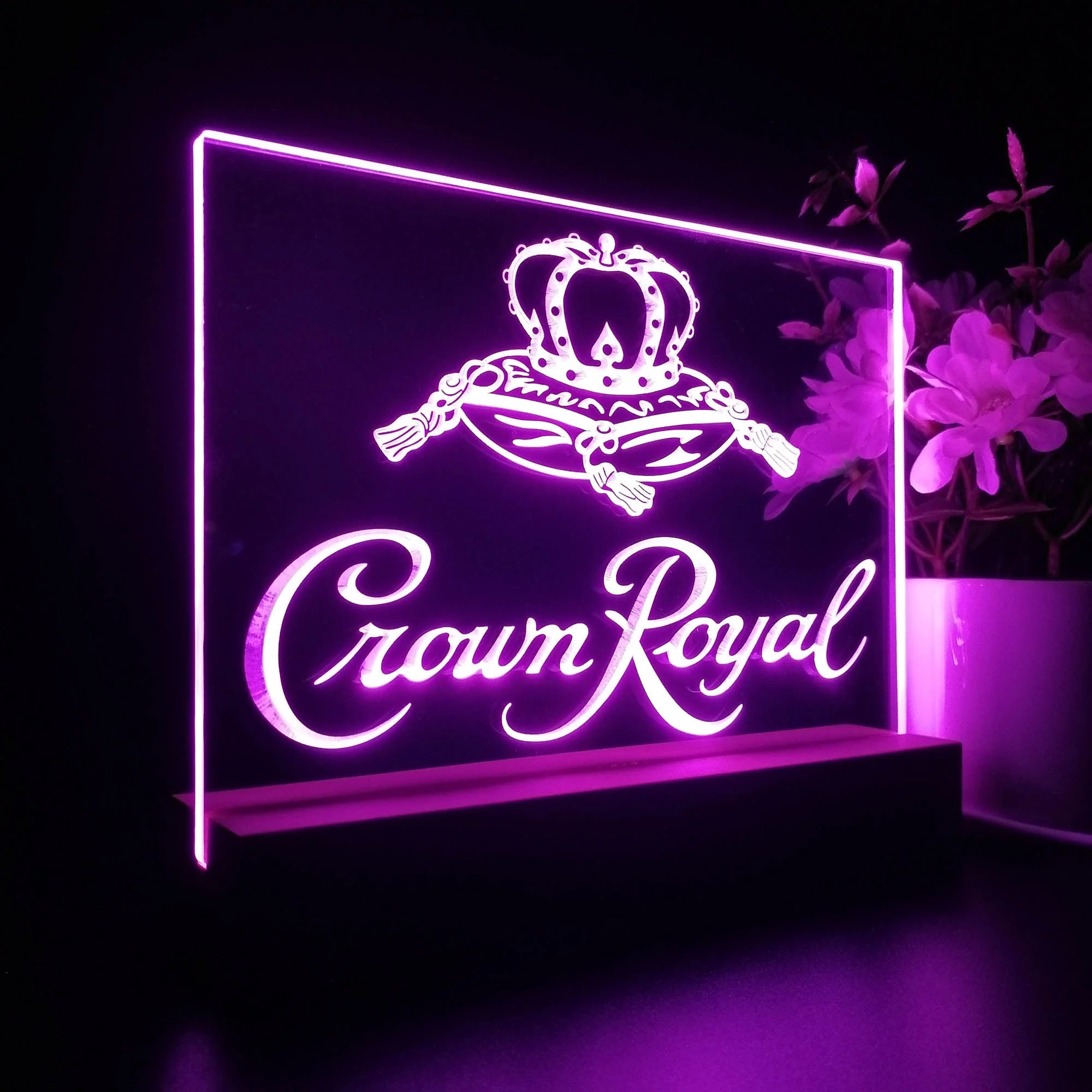 Crown Royal Neon Sign Pub Bar Lamp - Image 7