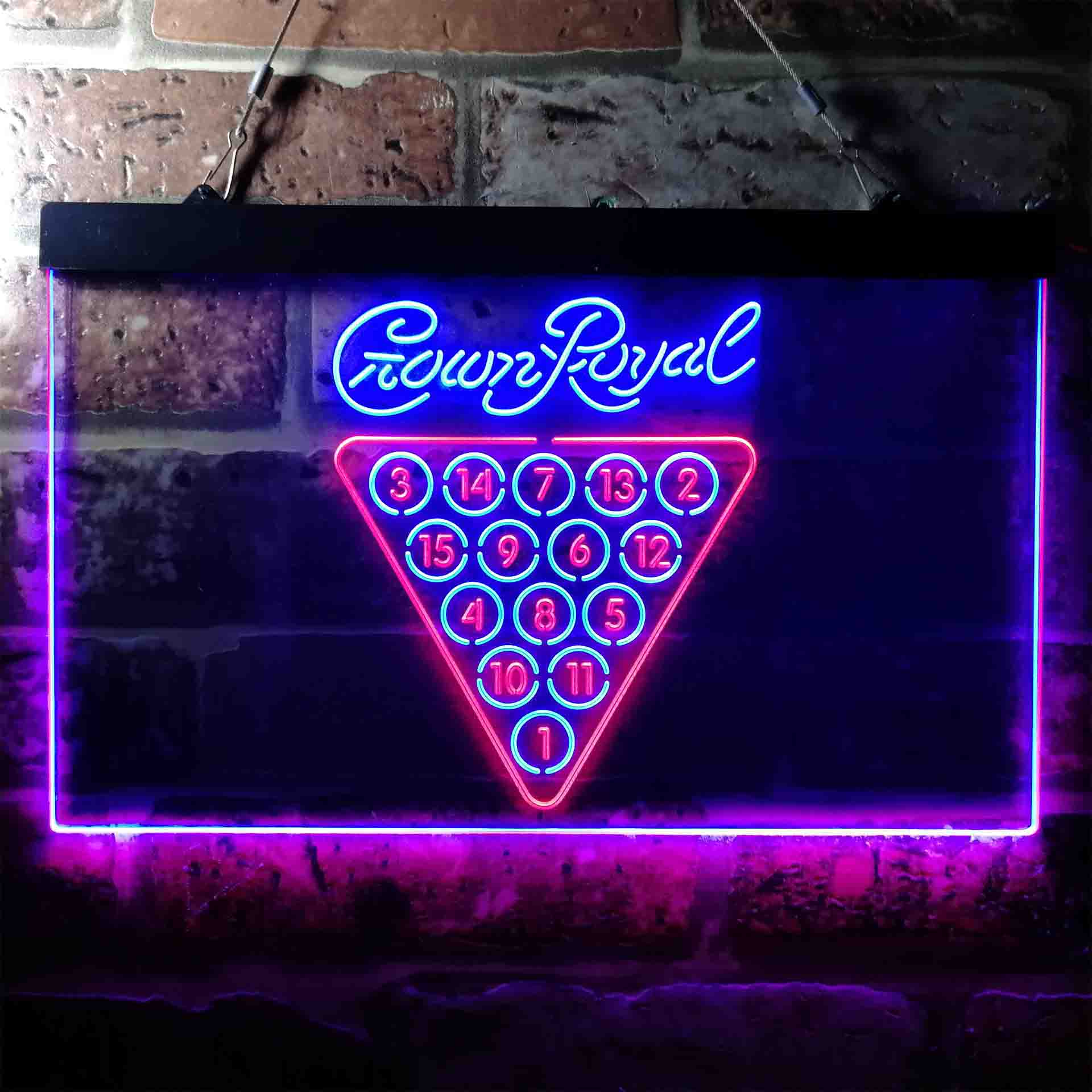 Crown Royal Pool Snooker Billiard Room Neon-Like LED Sign - Image 10