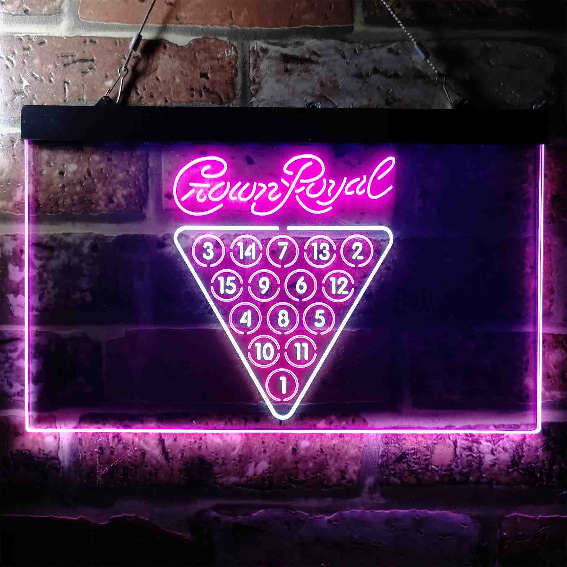 Crown Royal Pool Snooker Billiard Room Neon-Like LED Sign - Image 11