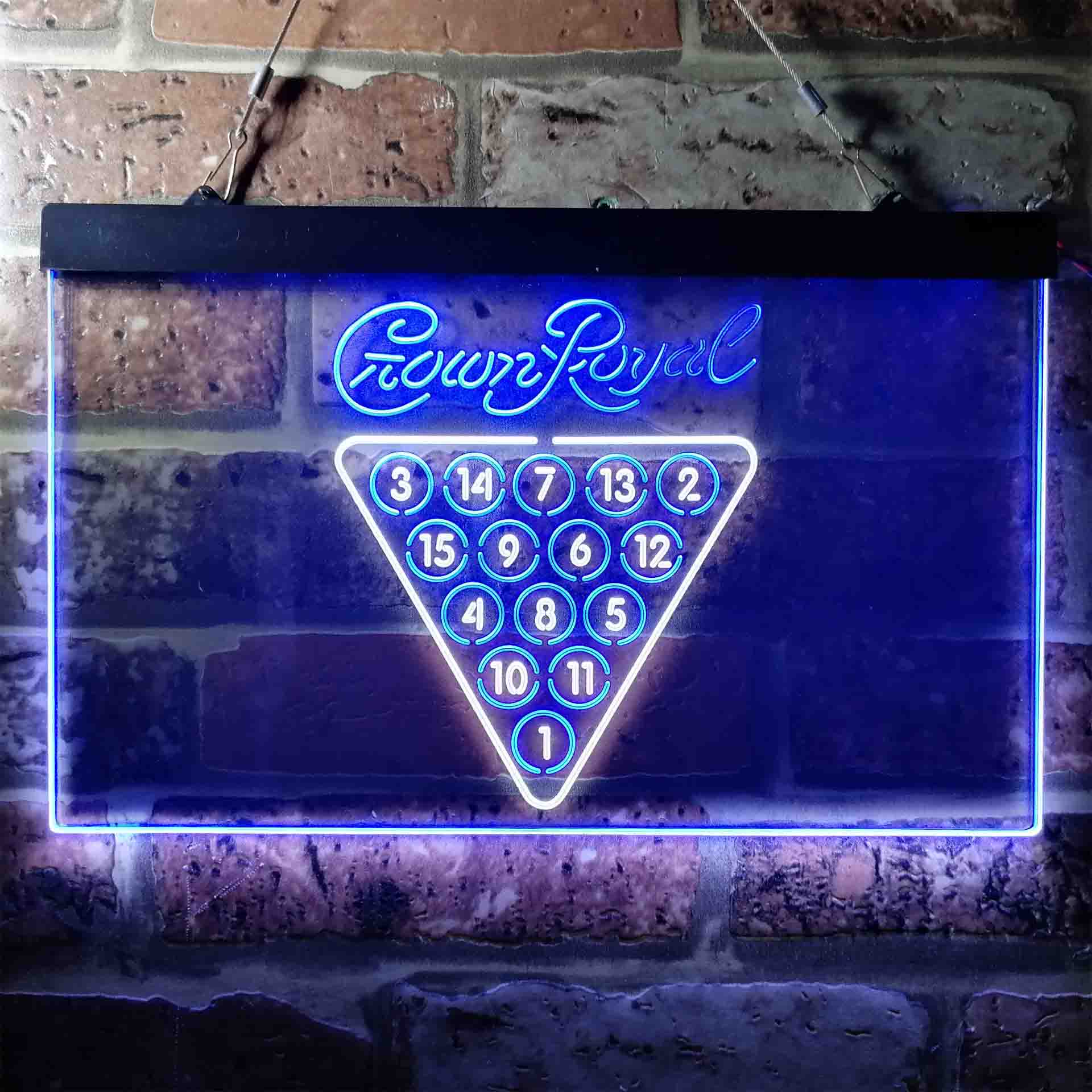 Crown Royal Pool Snooker Billiard Room Neon-Like LED Sign - Image 13