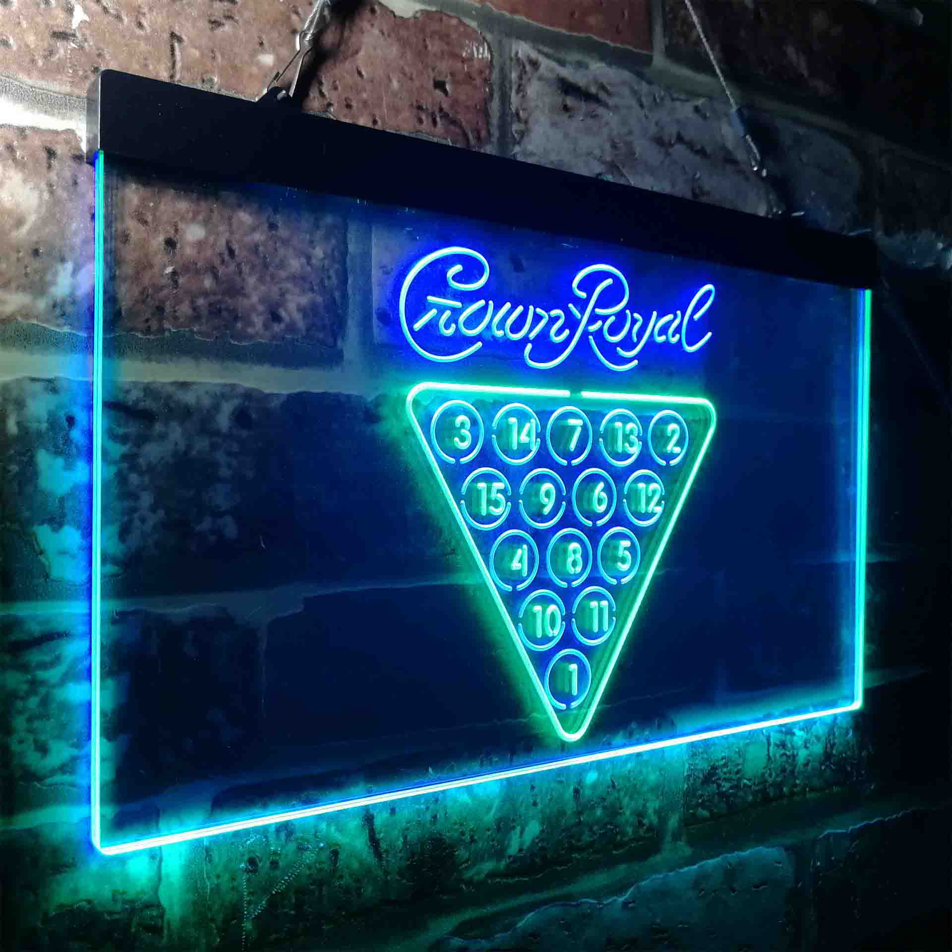 Crown Royal Pool Snooker Billiard Room Neon-Like LED Sign - Image 19