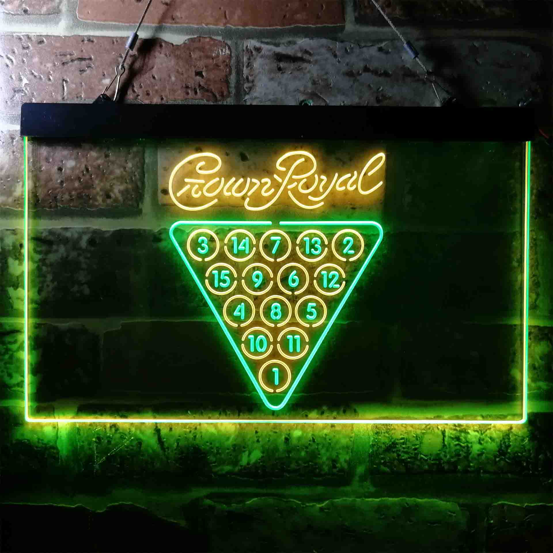 Crown Royal Pool Snooker Billiard Room Neon-Like LED Sign - Image 2