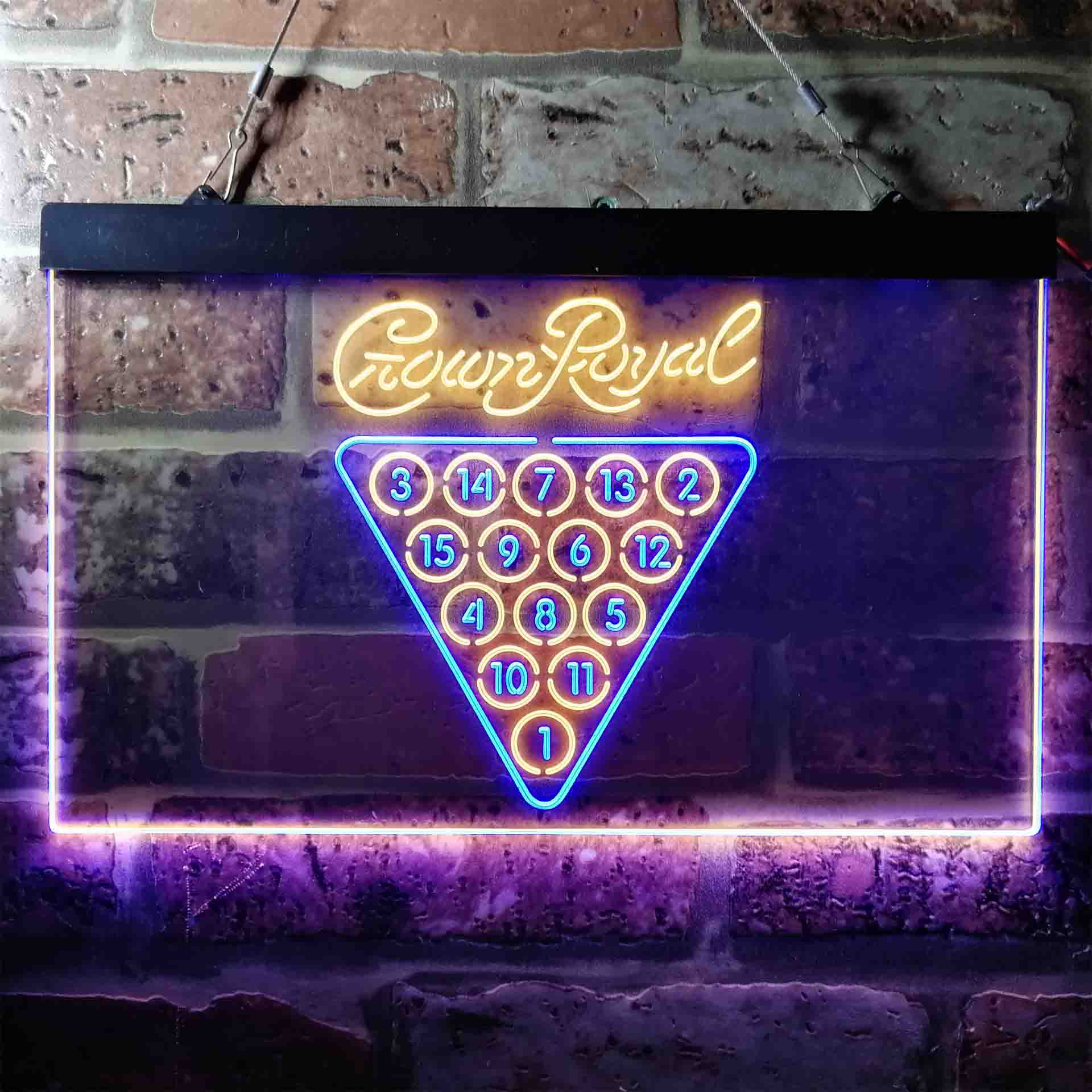 Crown Royal Pool Snooker Billiard Room Neon-Like LED Sign - Image 4