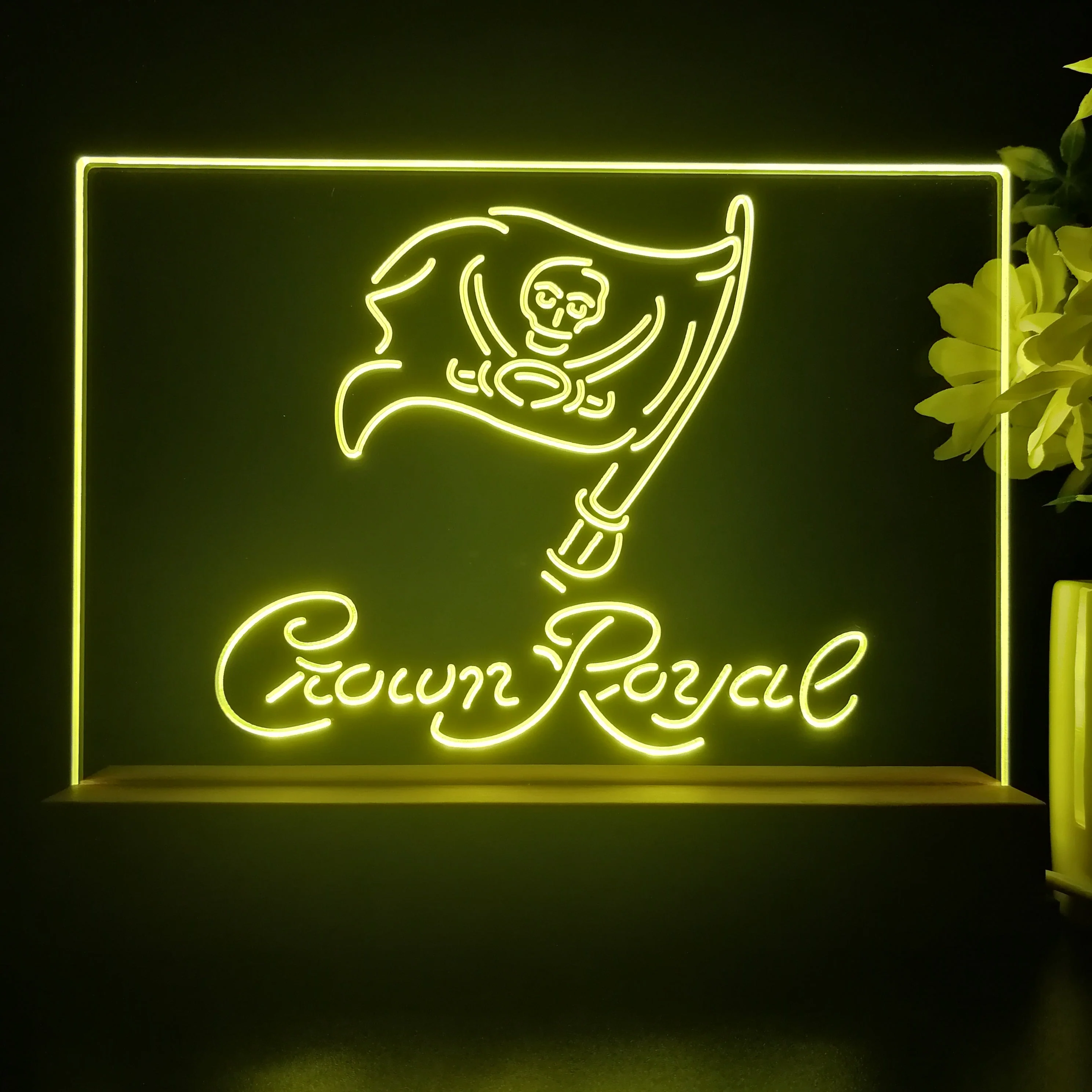 Crown Royal Tampa Bay Buccaneers Night Light Pub Bar Lamp - Image 3