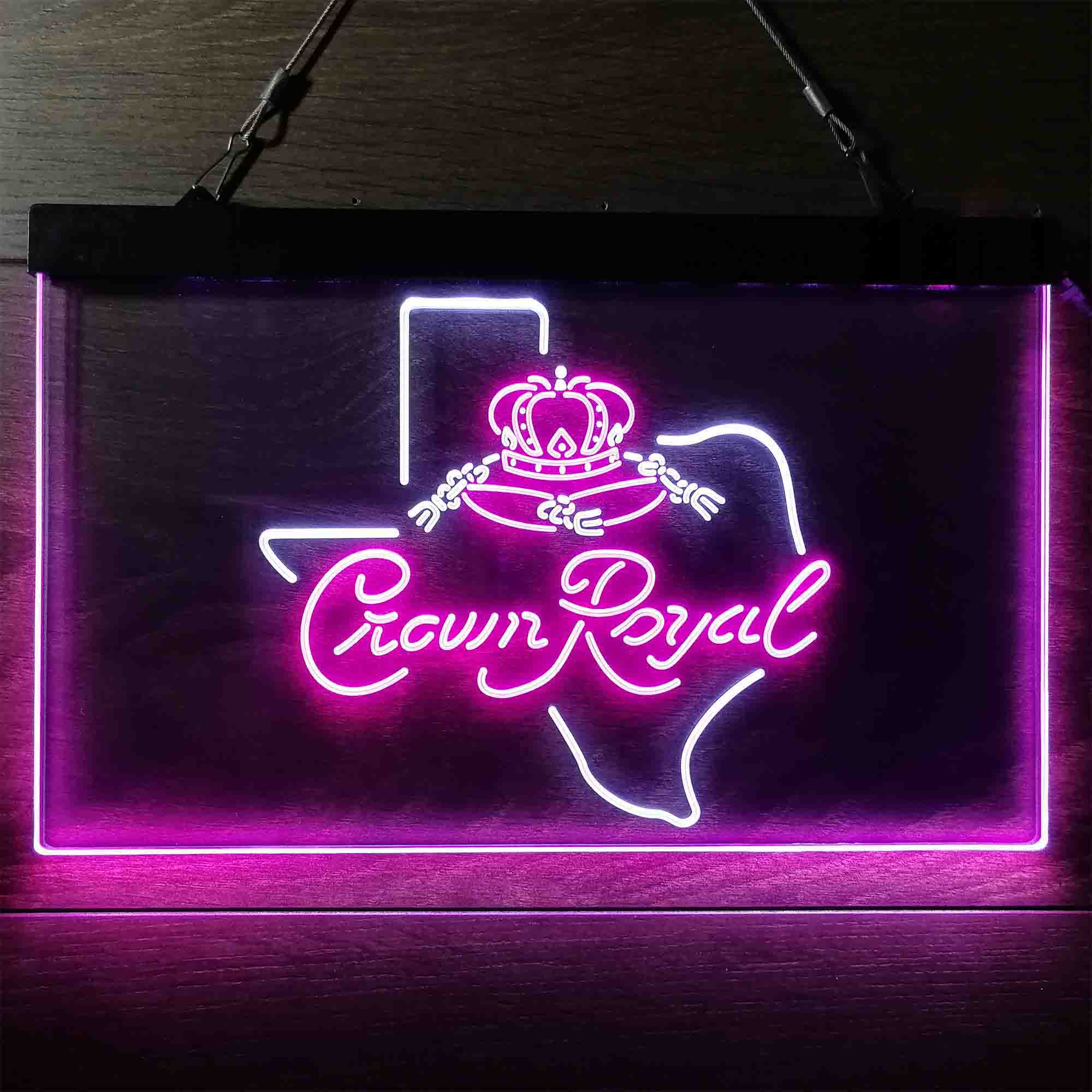 Crown Royal Texas Star Neon-Like LED Sign - Image 13