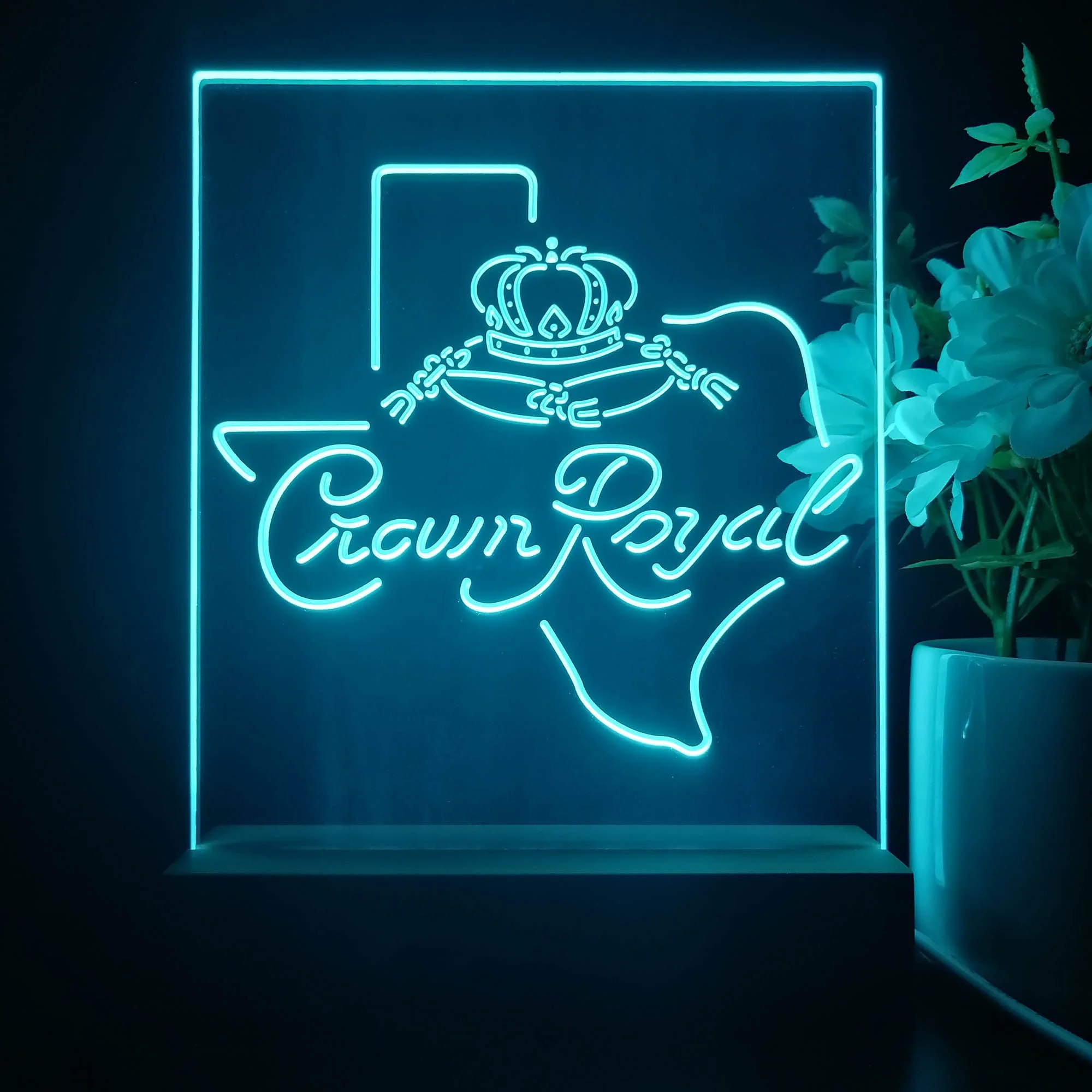 Crown Royal Texas Star 3D Illusion Night Light Desk Lamp - Image 3