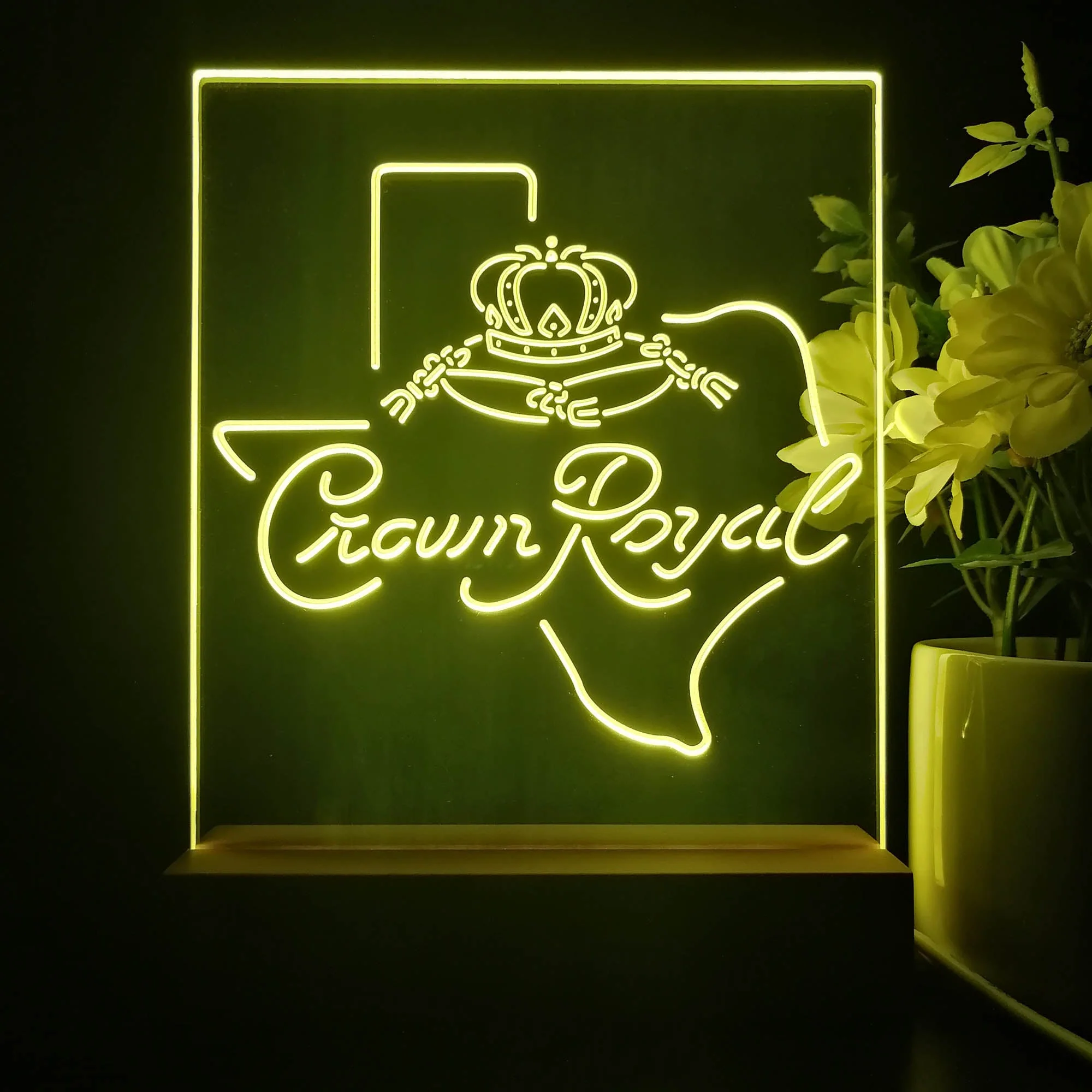 Crown Royal Texas Star 3D Illusion Night Light Desk Lamp - Image 4