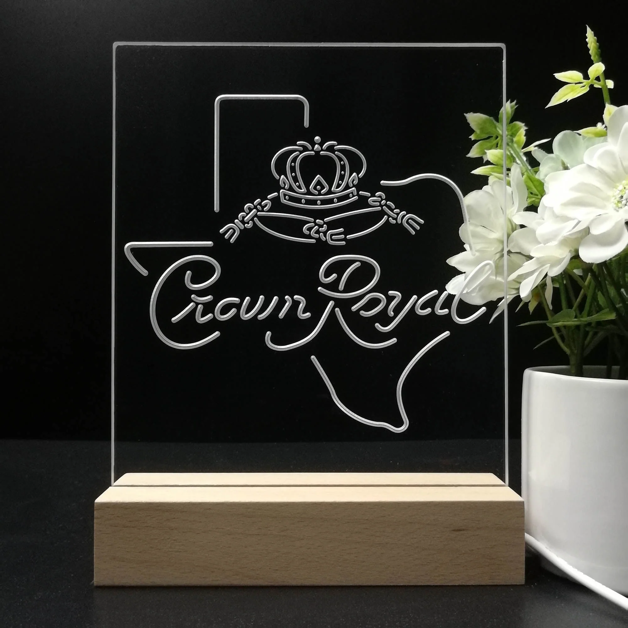 Crown Royal Texas Star 3D Illusion Night Light Desk Lamp - Image 8