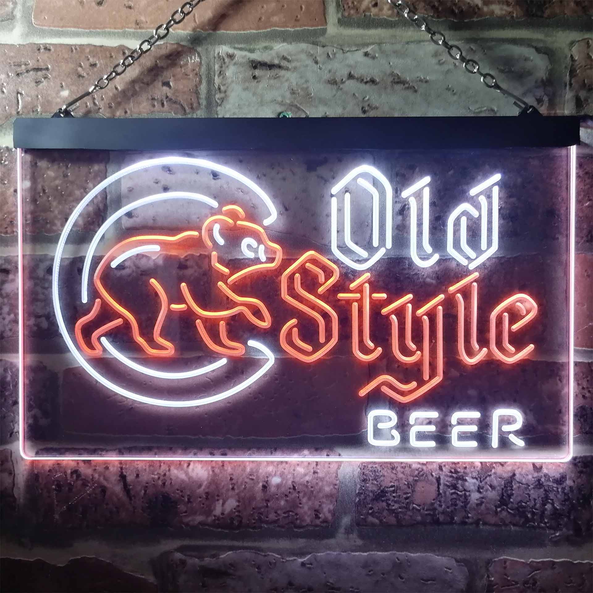 Chicago Cubs Old Style Beer Home Bar Neon LED Sign - Image 5