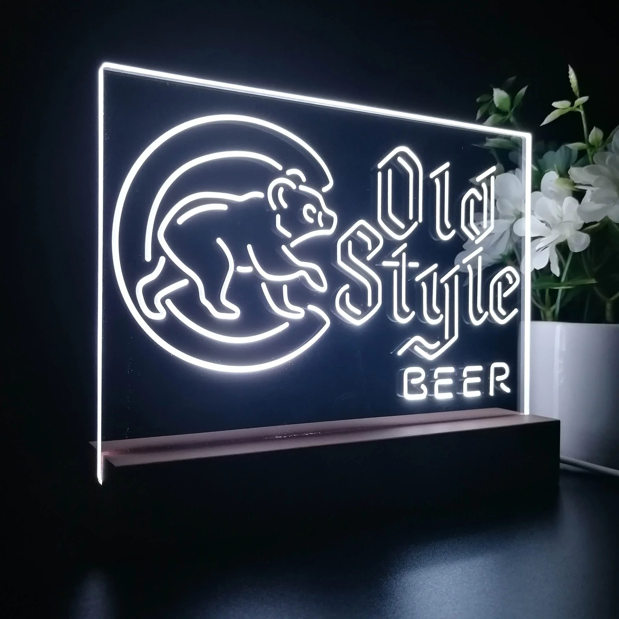 Chicago Cubs Old Style Bar Neon Sign Pub Bar Lamp - Image 7
