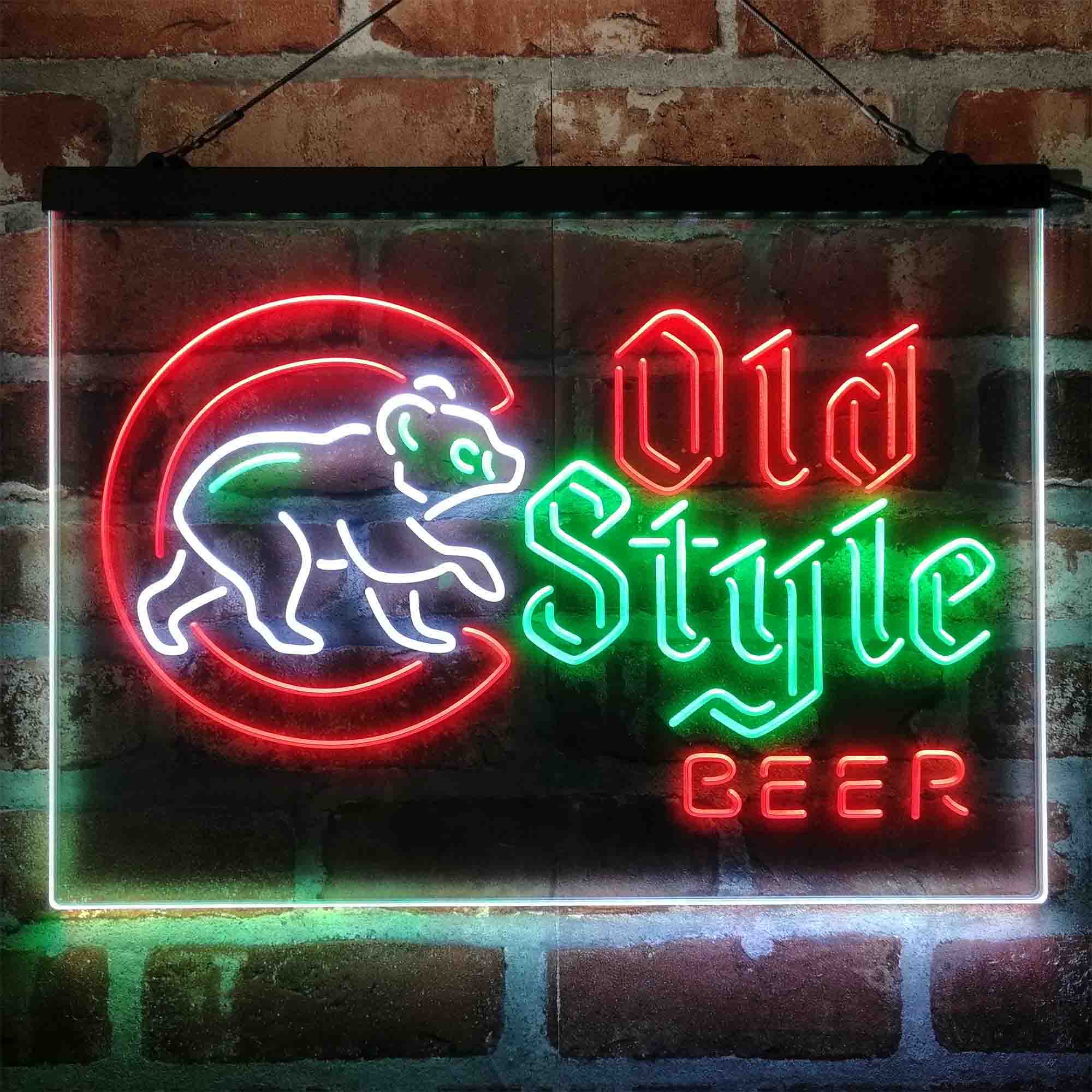 Chicago Cubs Old Style Beer Lodge Neon LED Sign - Image 10