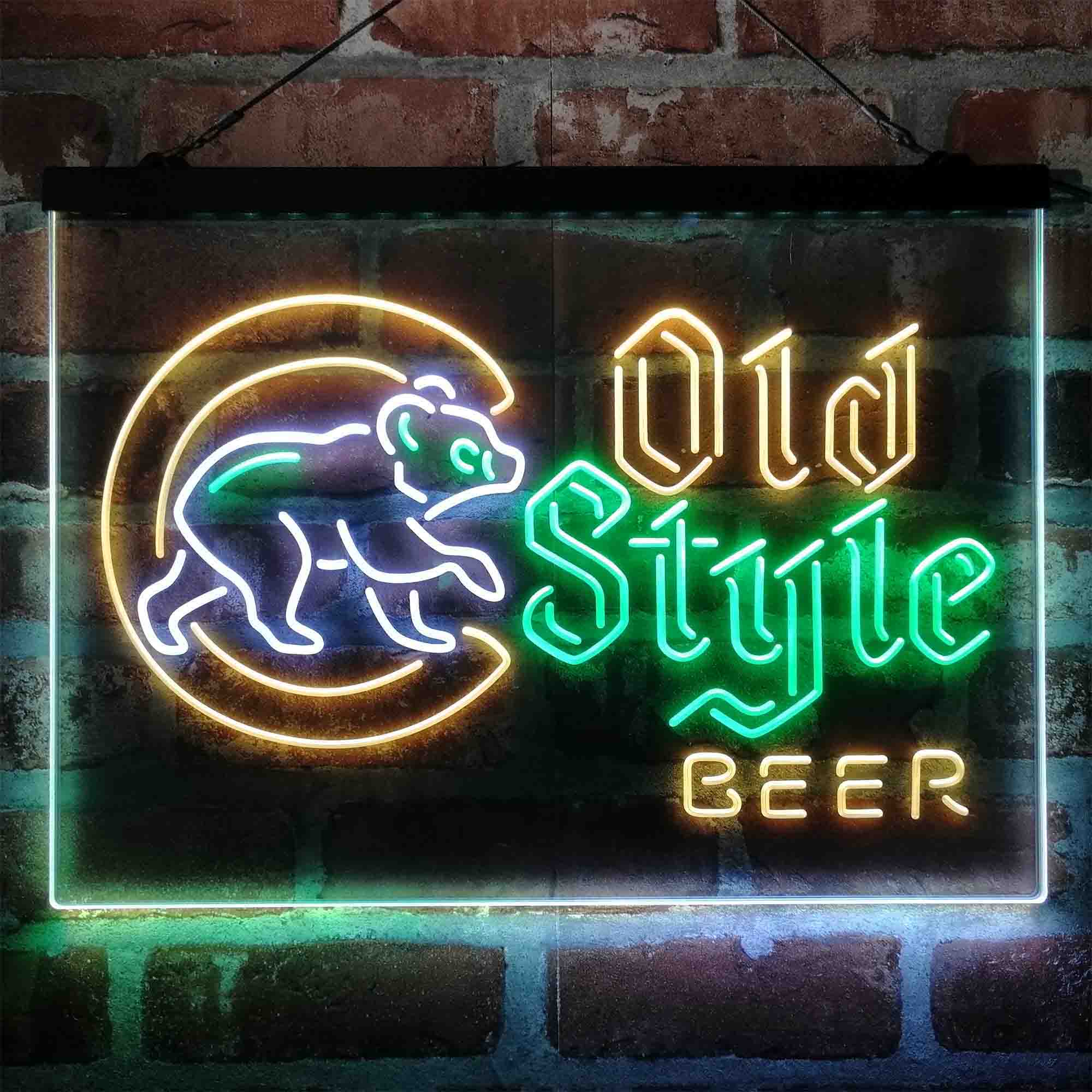 Chicago Cubs Old Style Beer Lodge Neon LED Sign - Image 3