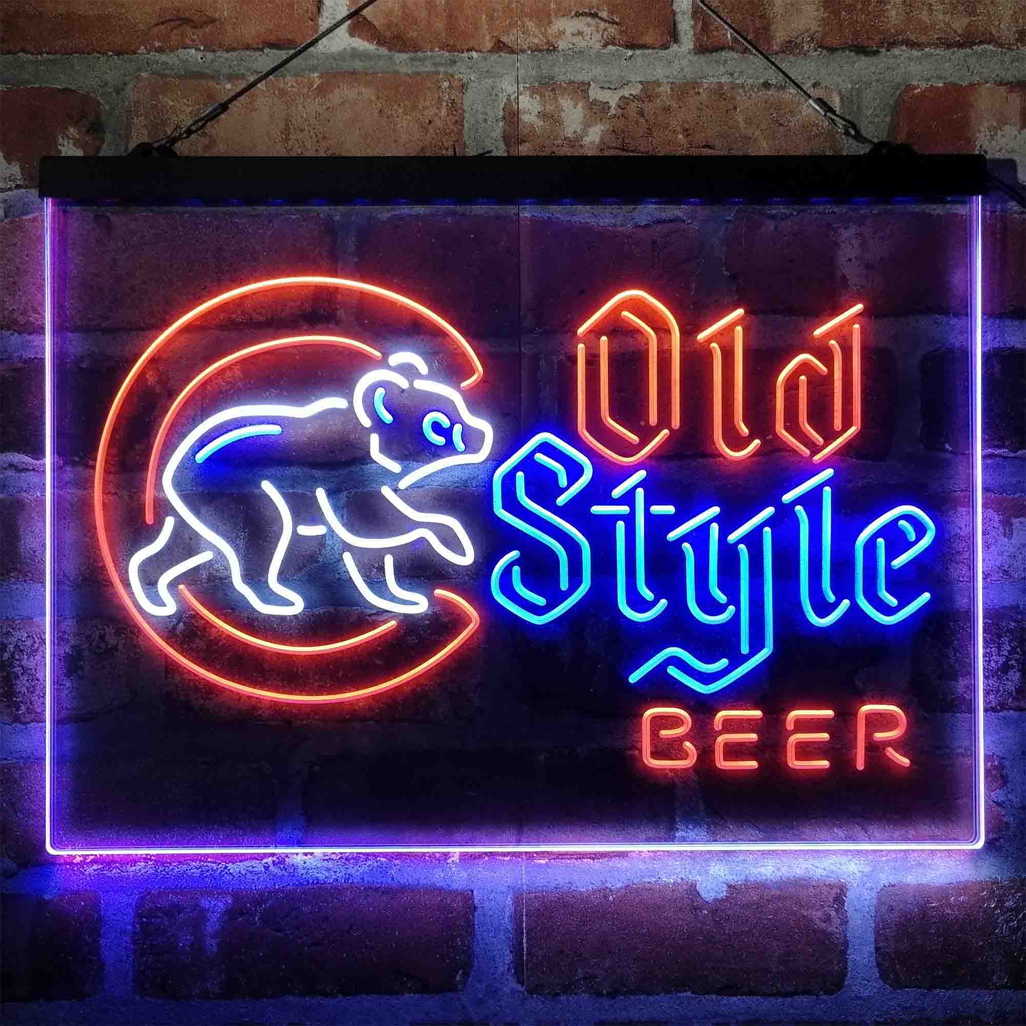 Chicago Cubs Old Style Beer Lodge Neon LED Sign - Image 5