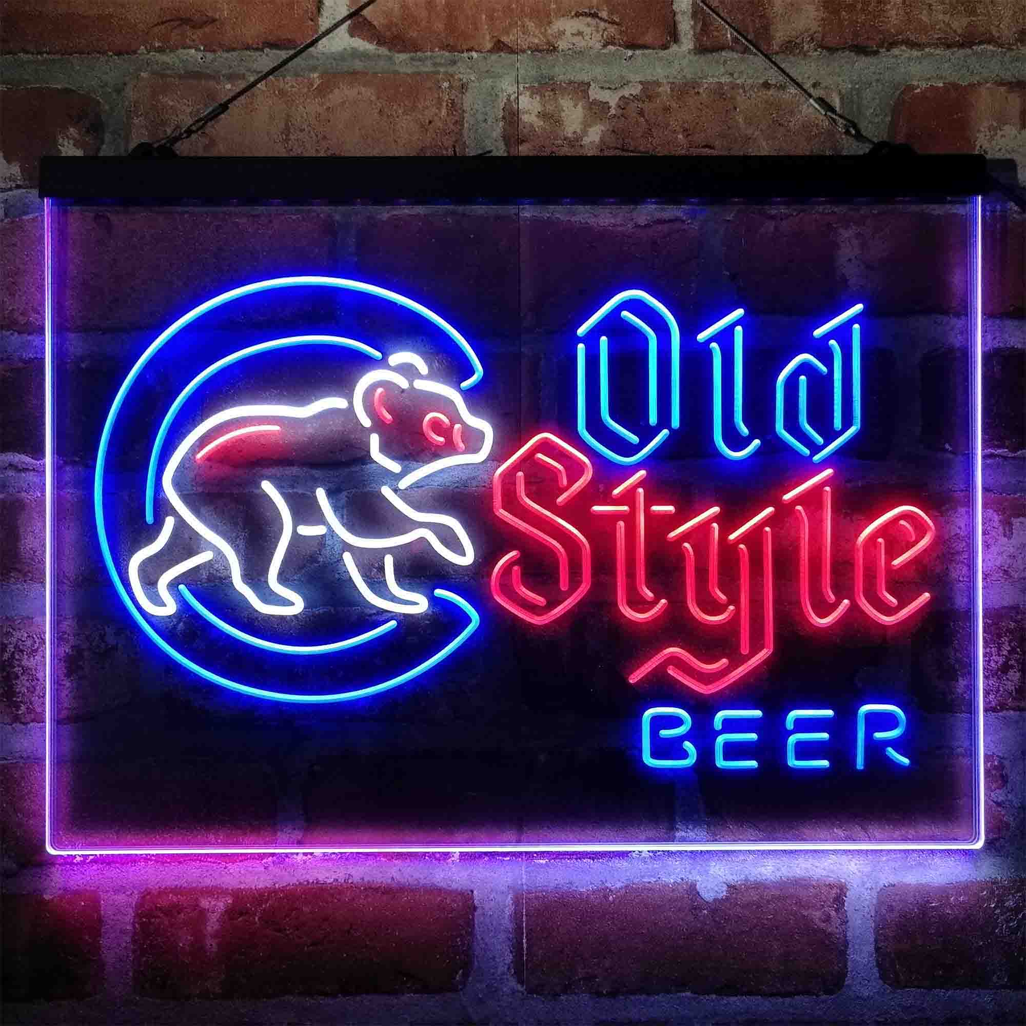 Chicago Cubs Old Style Beer Lodge Neon LED Sign - Image 7