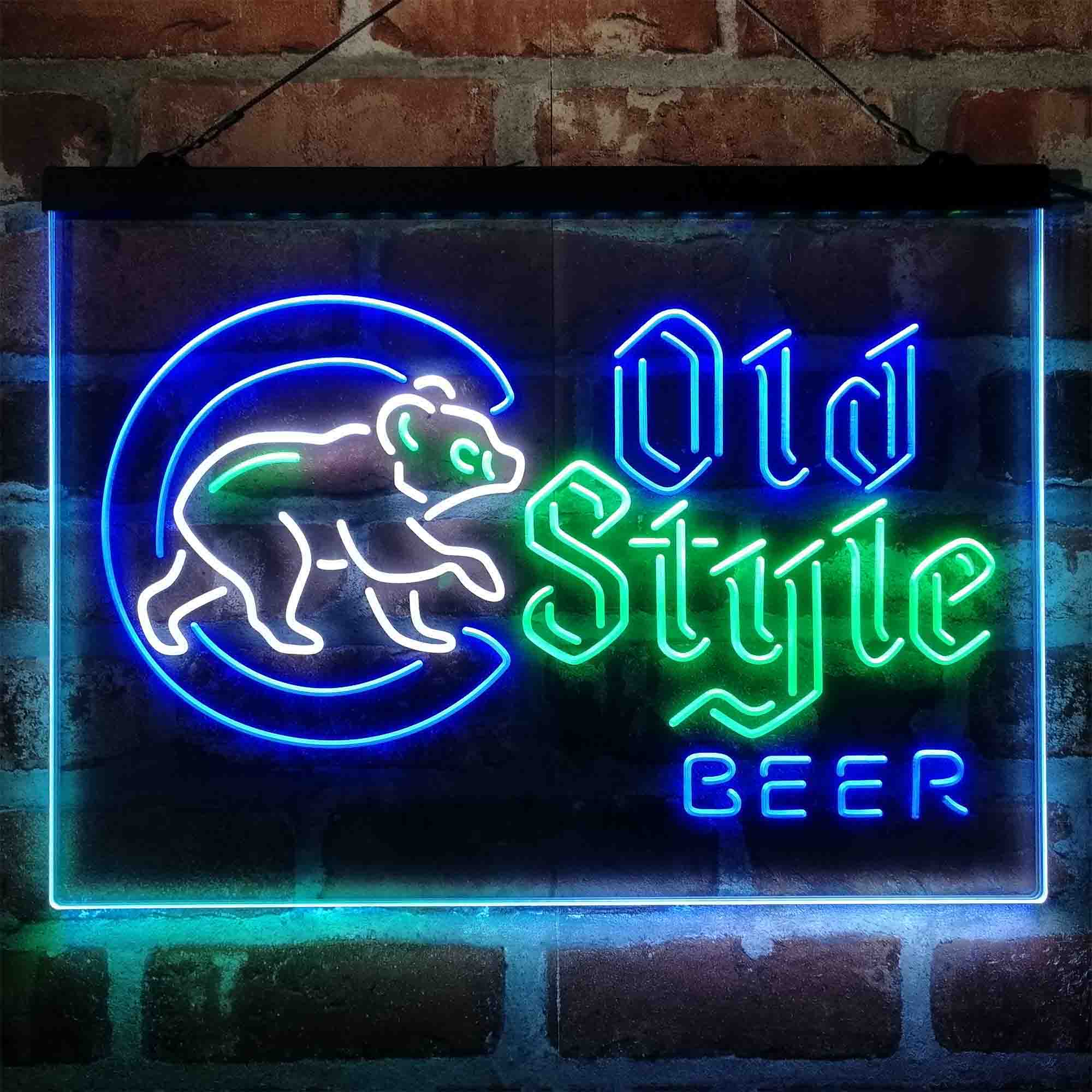Chicago Cubs Old Style Beer Lodge Neon LED Sign - Image 8