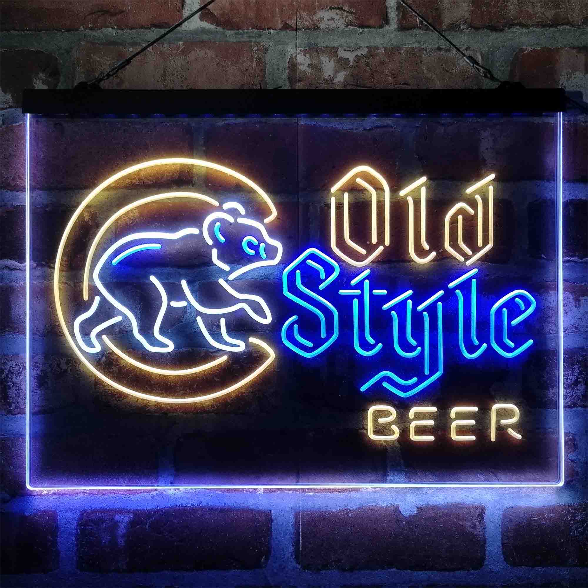 Chicago Cubs Old Style Beer Lodge Neon LED Sign - Image 9
