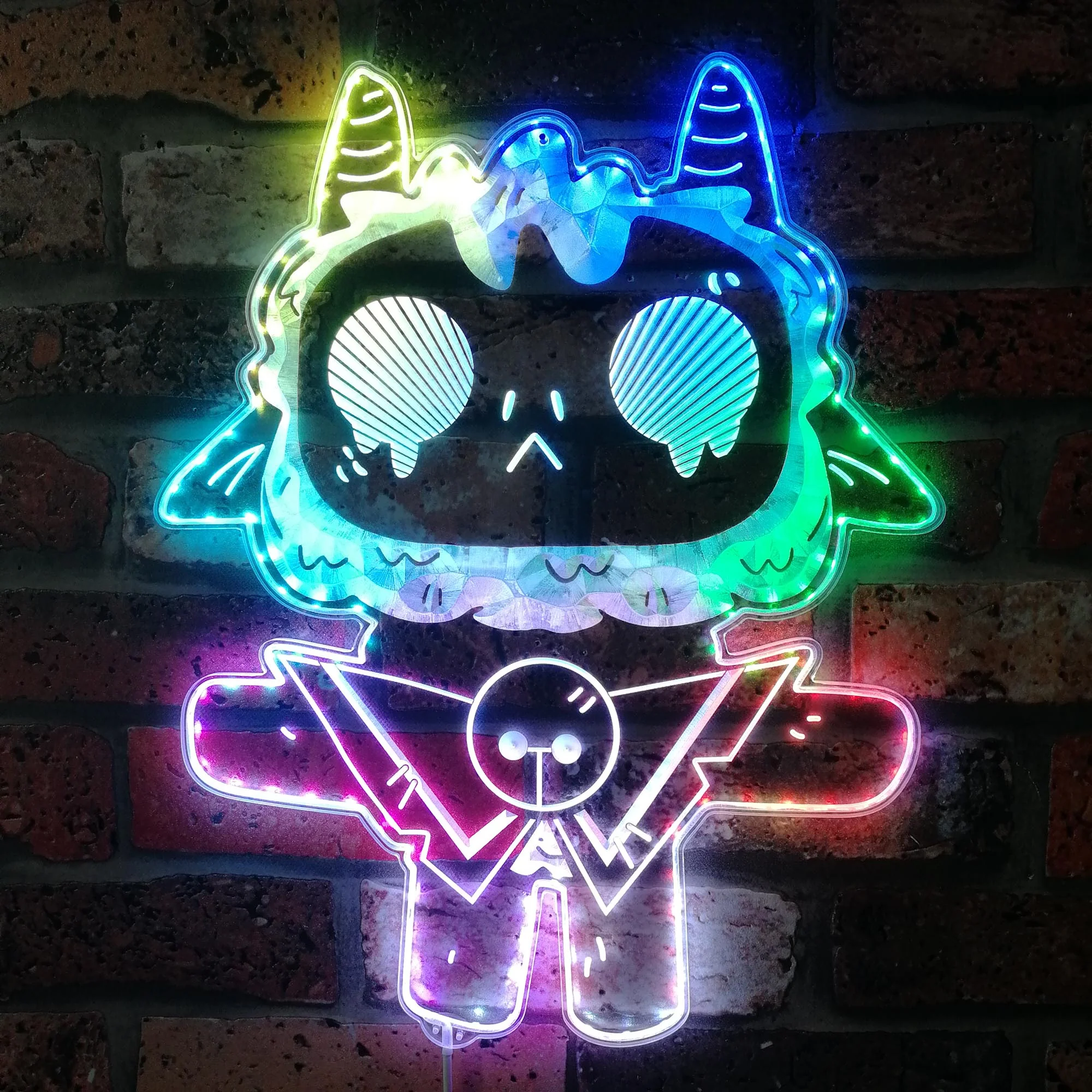 Cult of the lamb Neon LED Sign with Dynamic RGB Colors
