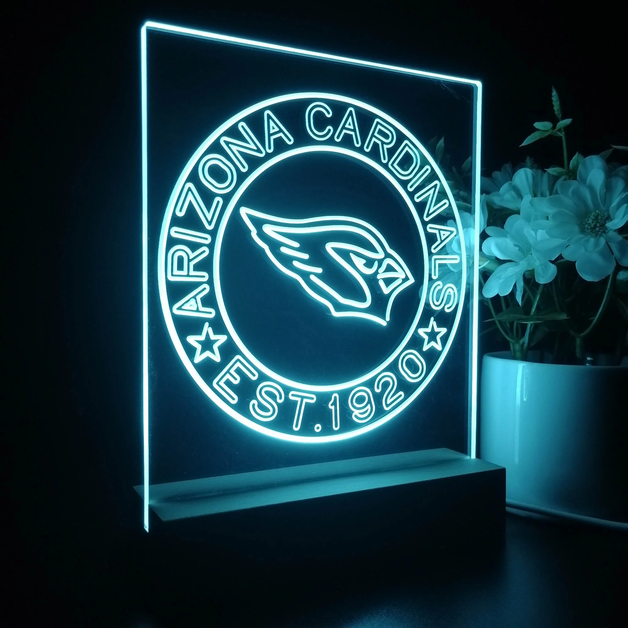 Personalized Arizona Cardinals Souvenir Neon LED Night Light Sign - Image 5