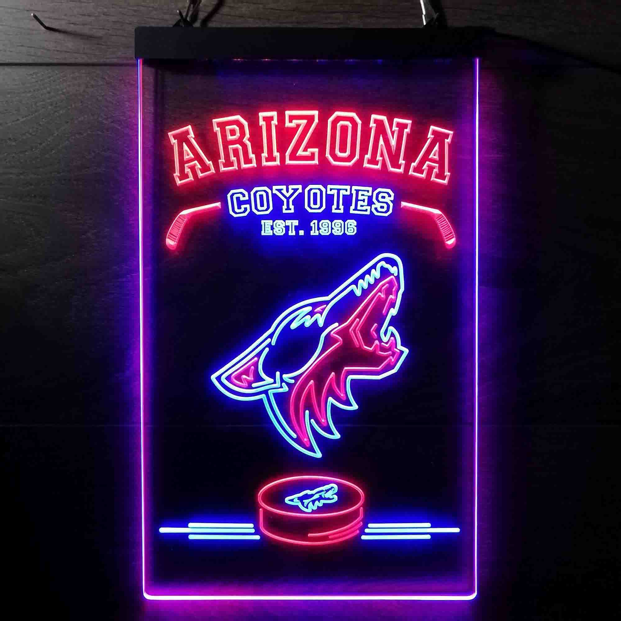 Custom Arizona Coyotes Est. 1996 NHL Neon-Like LED Sign - Father's Day Gift - Image 10