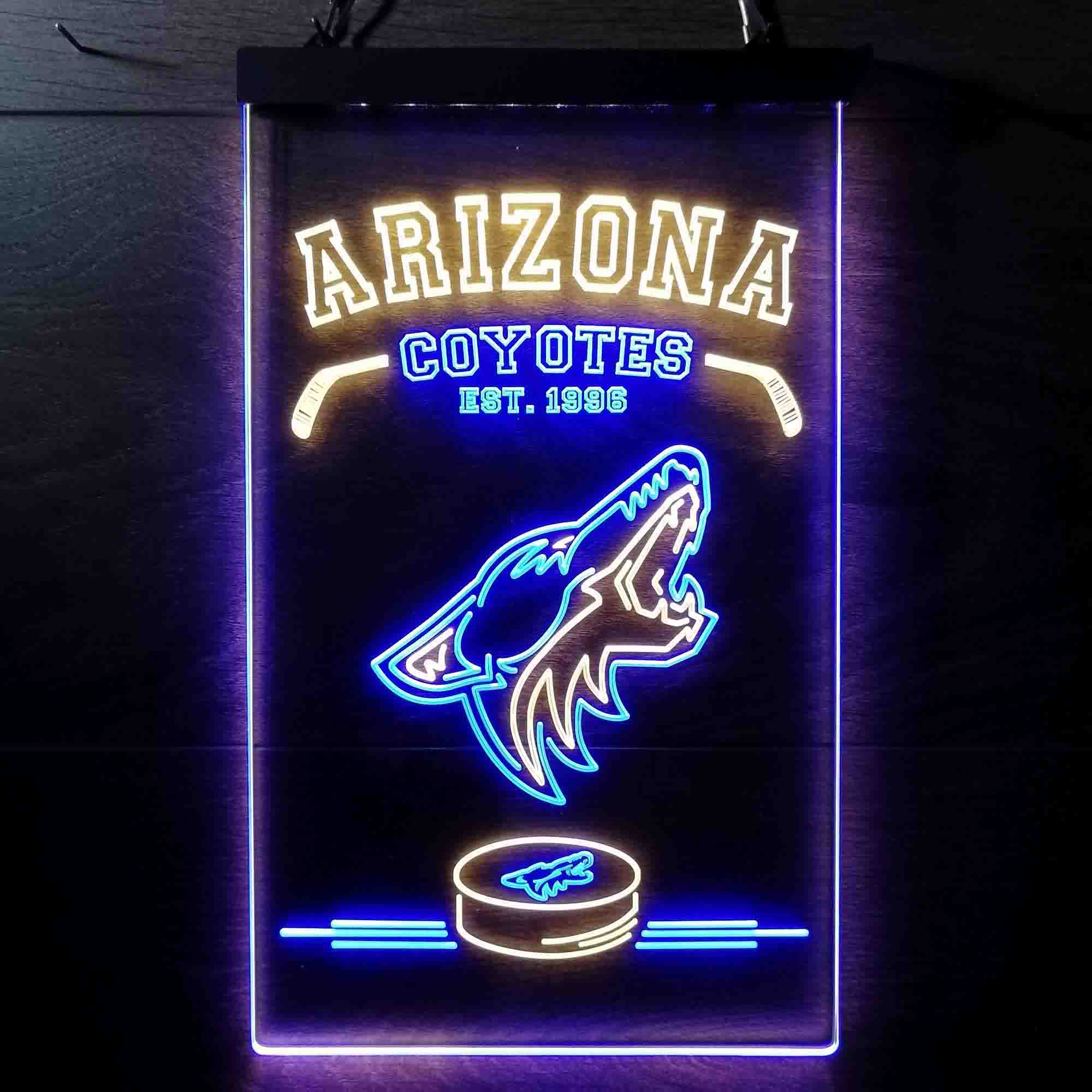 Custom Arizona Coyotes Est. 1996 NHL Neon-Like LED Sign - Father's Day Gift - Image 12