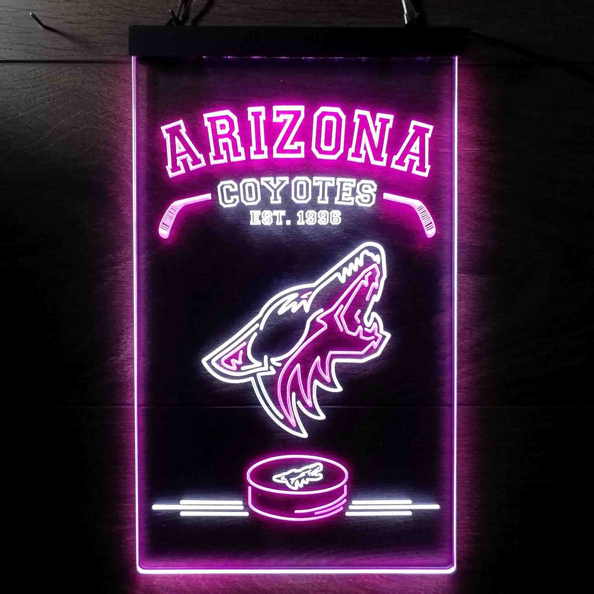 Custom Arizona Coyotes Est. 1996 NHL Neon-Like LED Sign - Father's Day Gift - Image 13