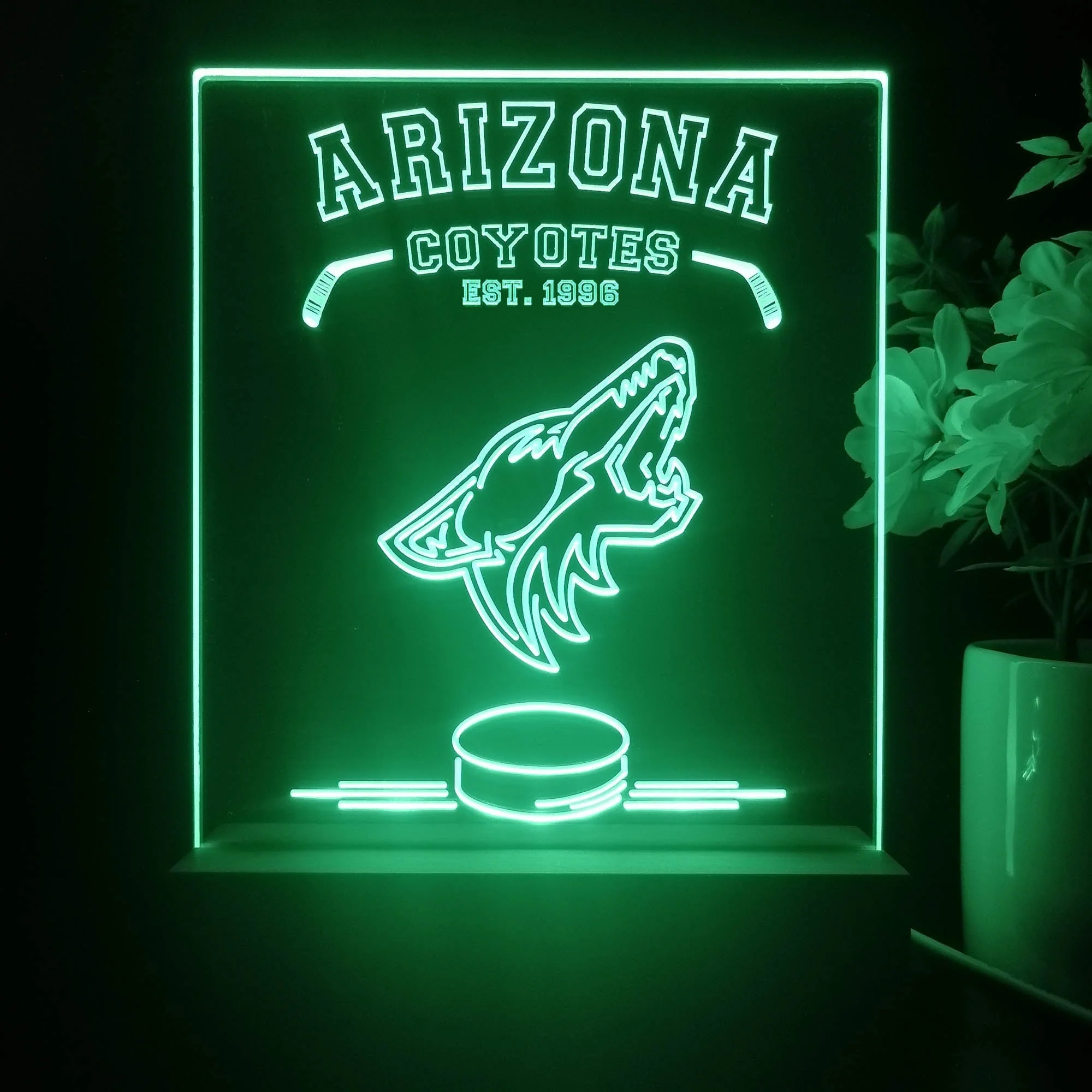 Personalized Arizona Coyotes Souvenir Neon LED Night Light Sign - Image 3