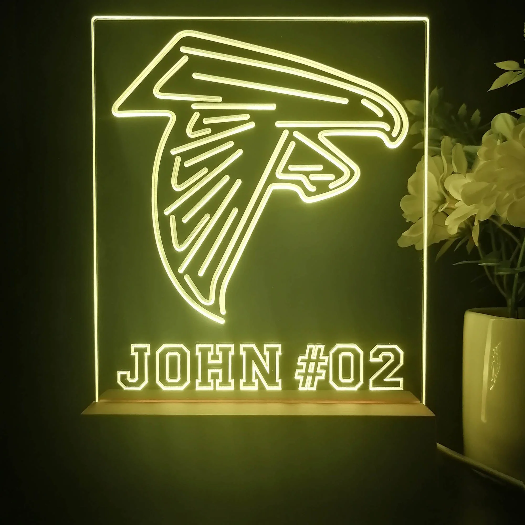 Personalized Atlanta Falcons Souvenir Neon LED Night Light Sign - Image 4