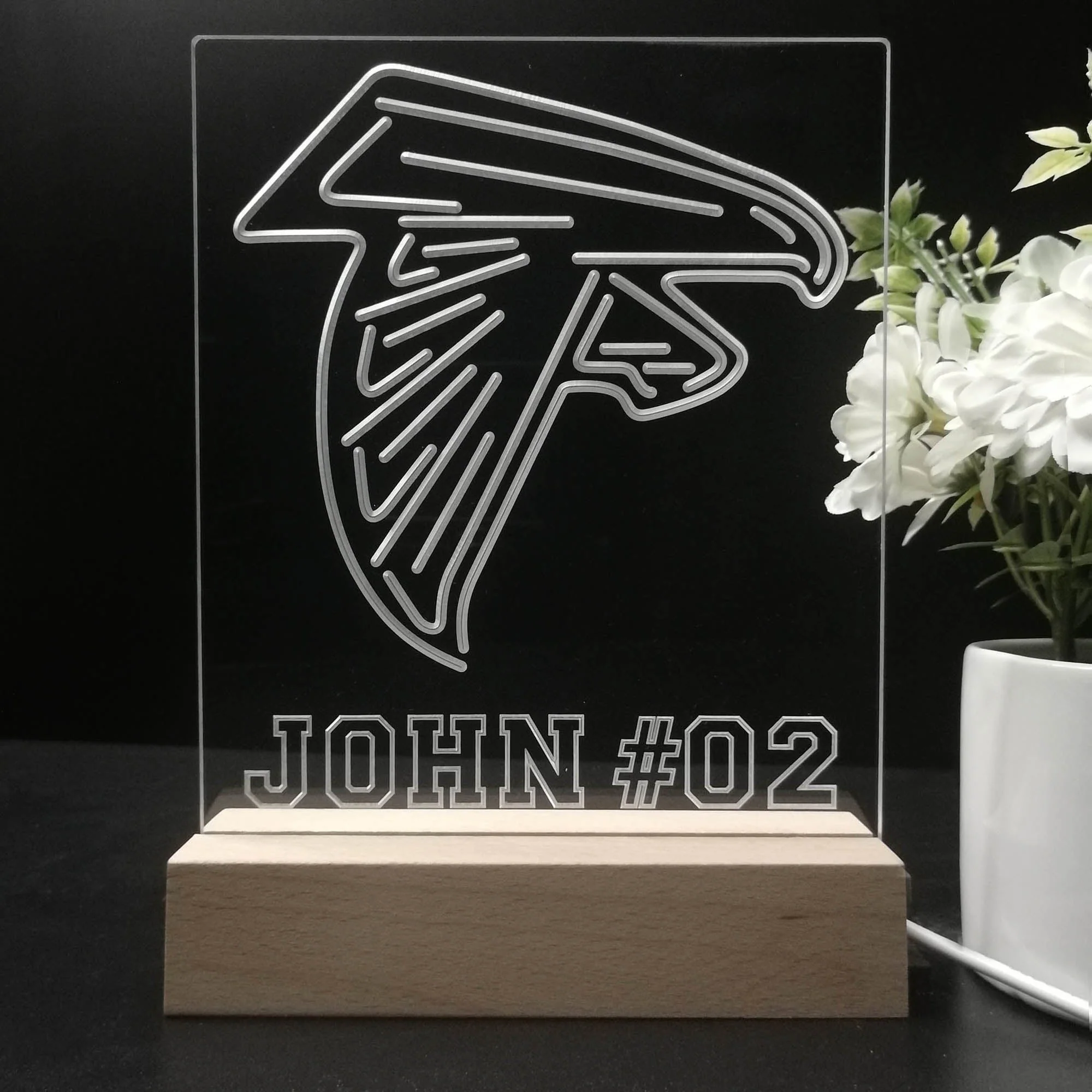 Personalized Atlanta Falcons Souvenir Neon LED Night Light Sign - Image 8