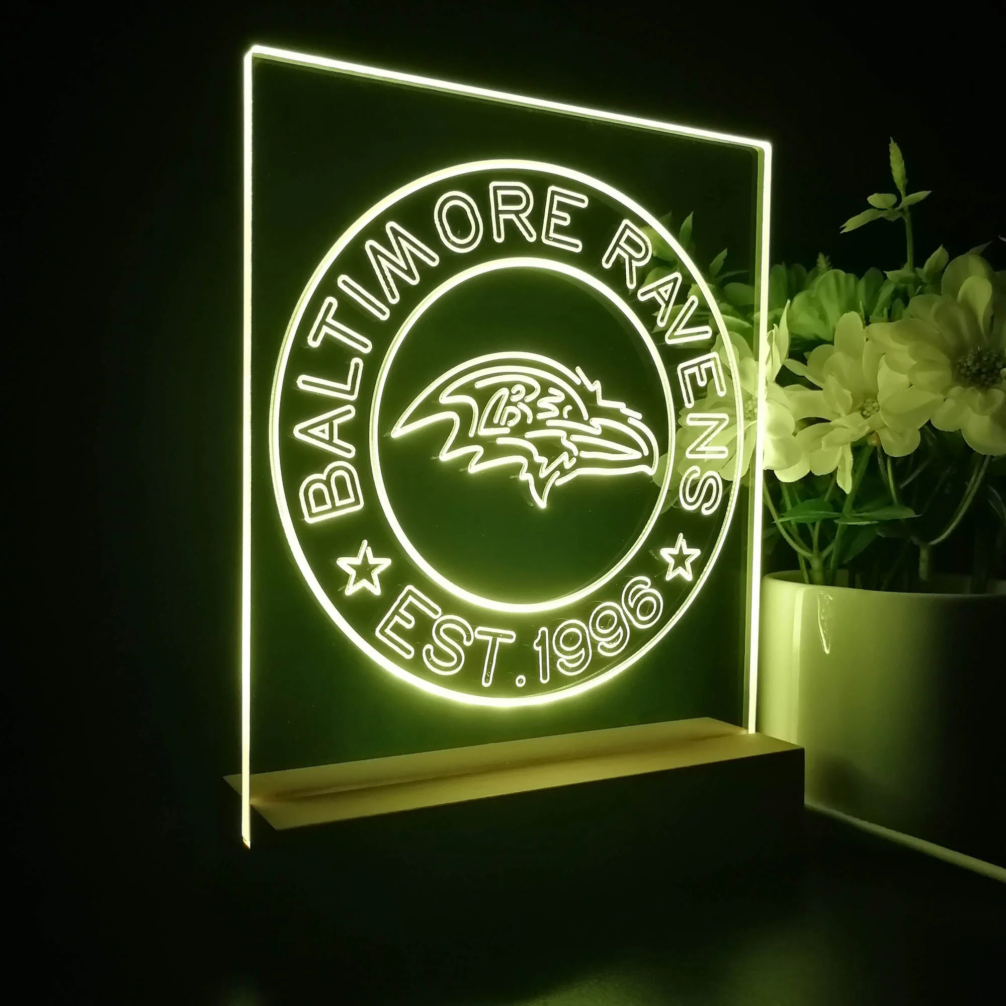 Personalized Baltimore Ravens Souvenir Neon LED Night Light Sign - Image 5