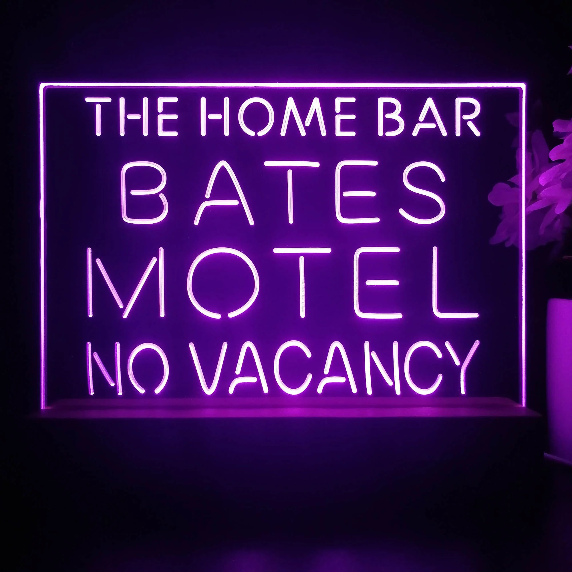 Personalized Bates Motel No Vacancy Souvenir Neon LED Night Light Sign - Image 4