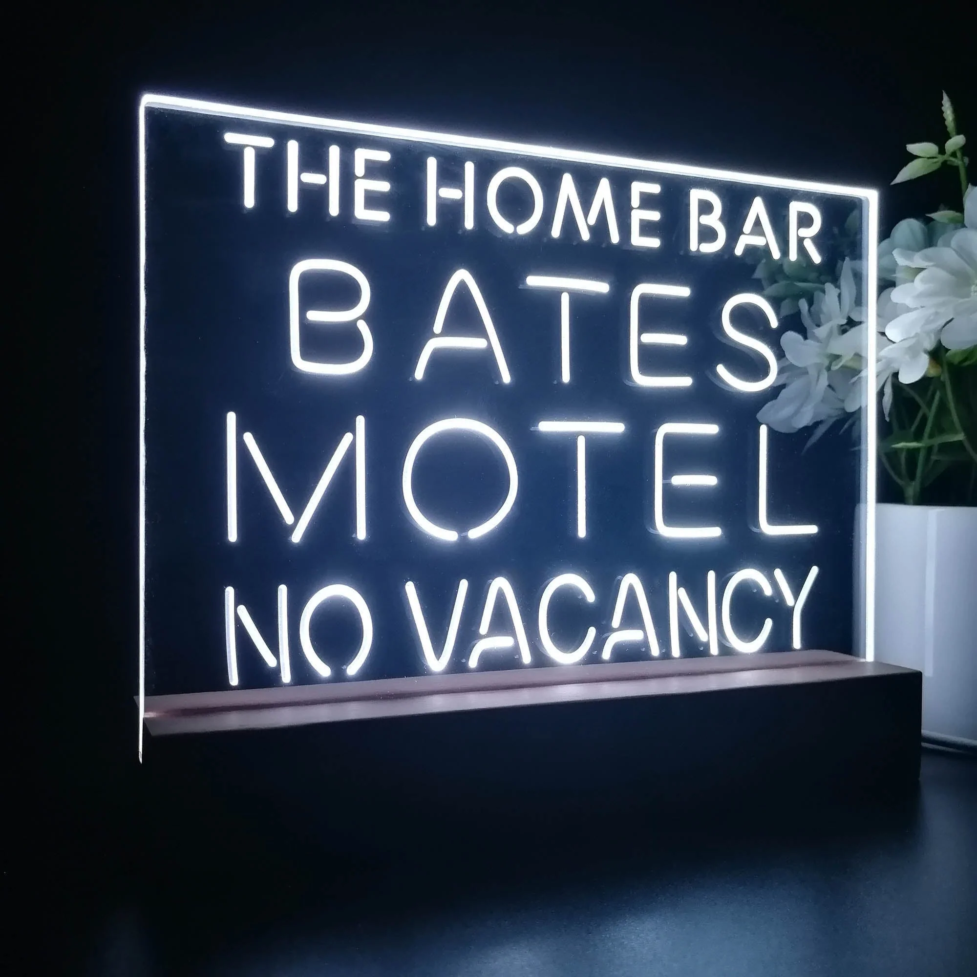 Personalized Bates Motel No Vacancy Souvenir Neon LED Night Light Sign - Image 7