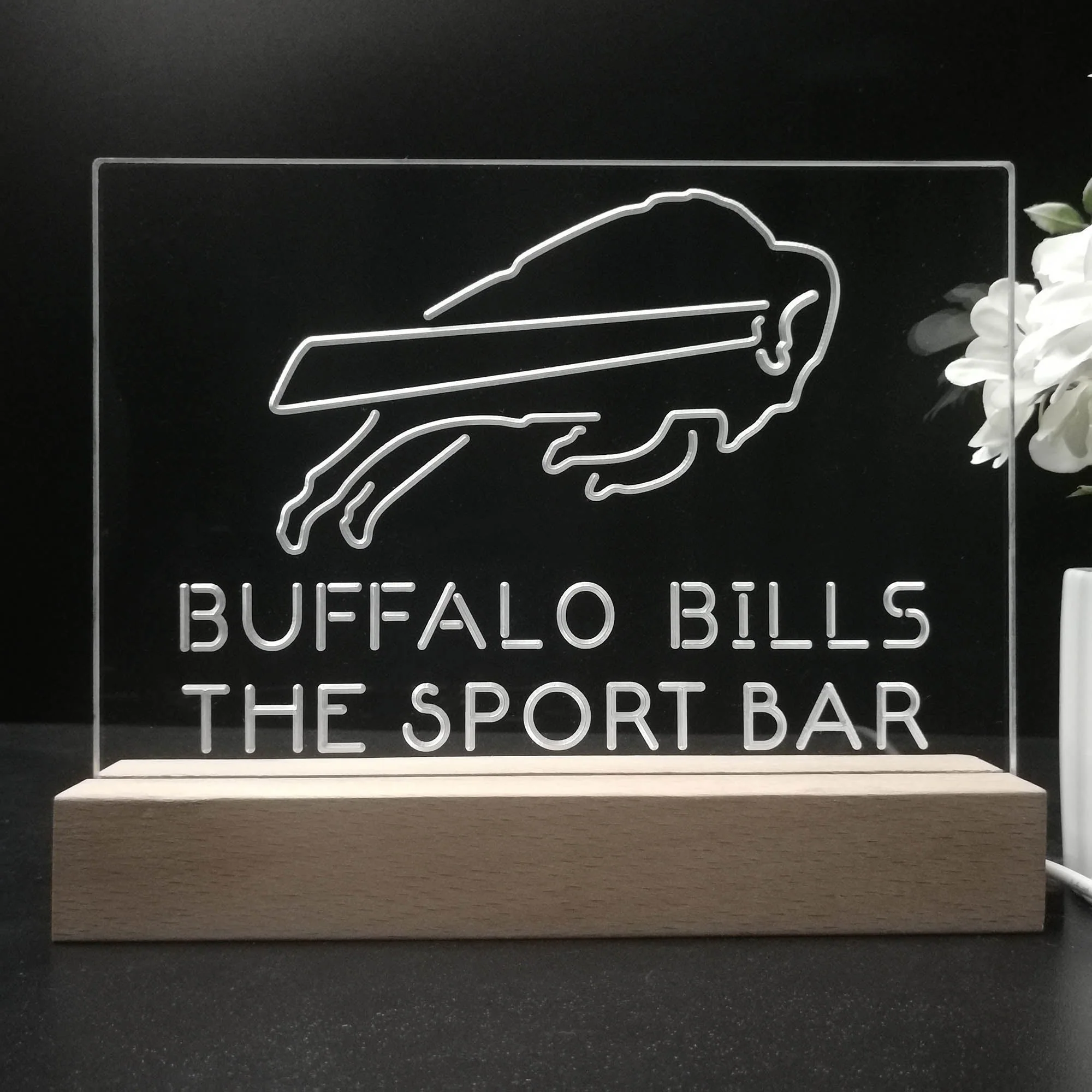 Personalized Buffalo Bills,NFL Souvenir Neon LED Night Light Sign - Image 8
