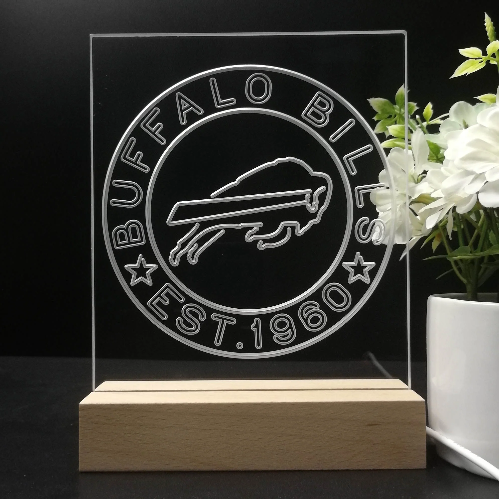 Personalized Buffalo Bills Souvenir Neon LED Night Light Sign - Image 8