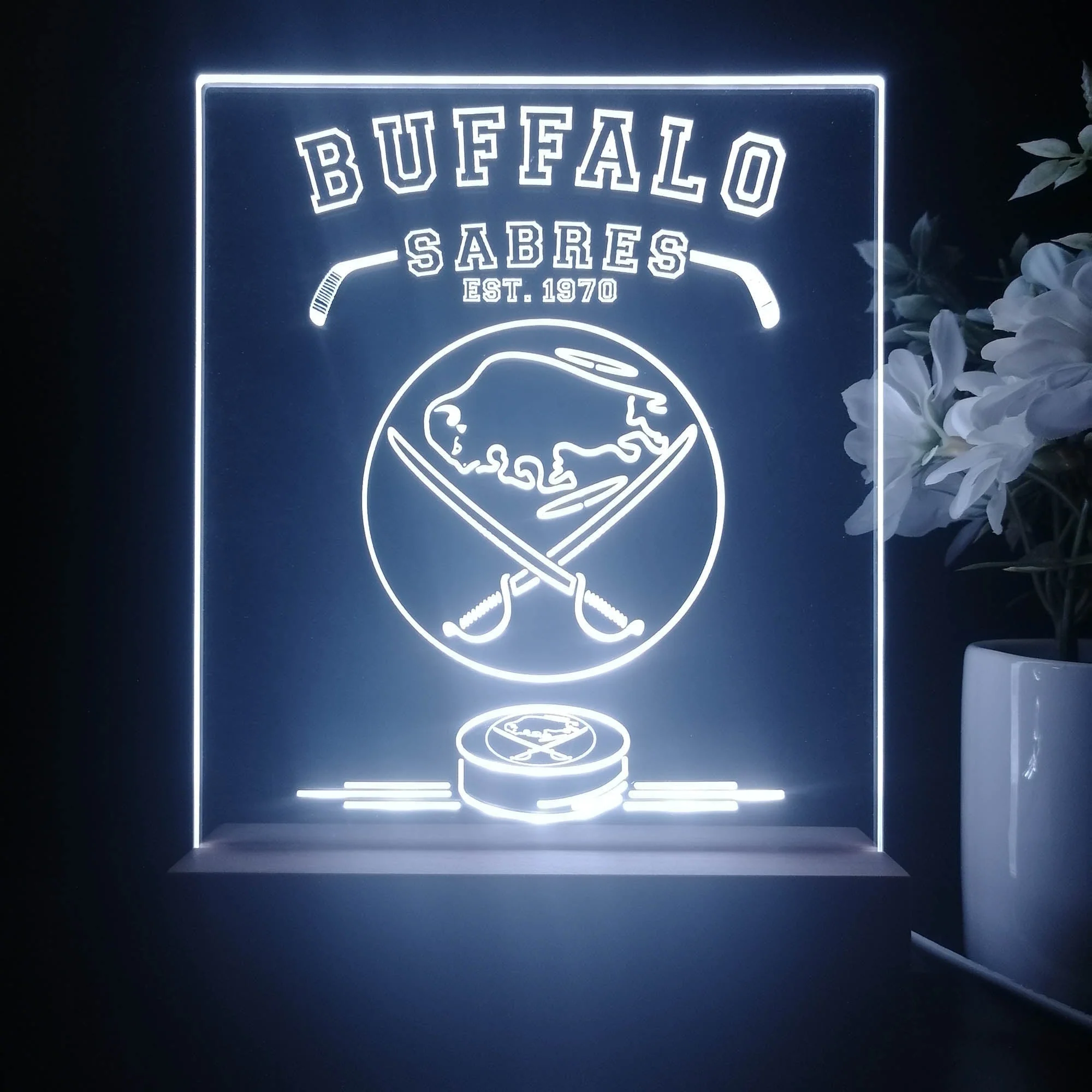 Personalized Buffalo Sabres Souvenir Neon LED Night Light Sign - Image 4