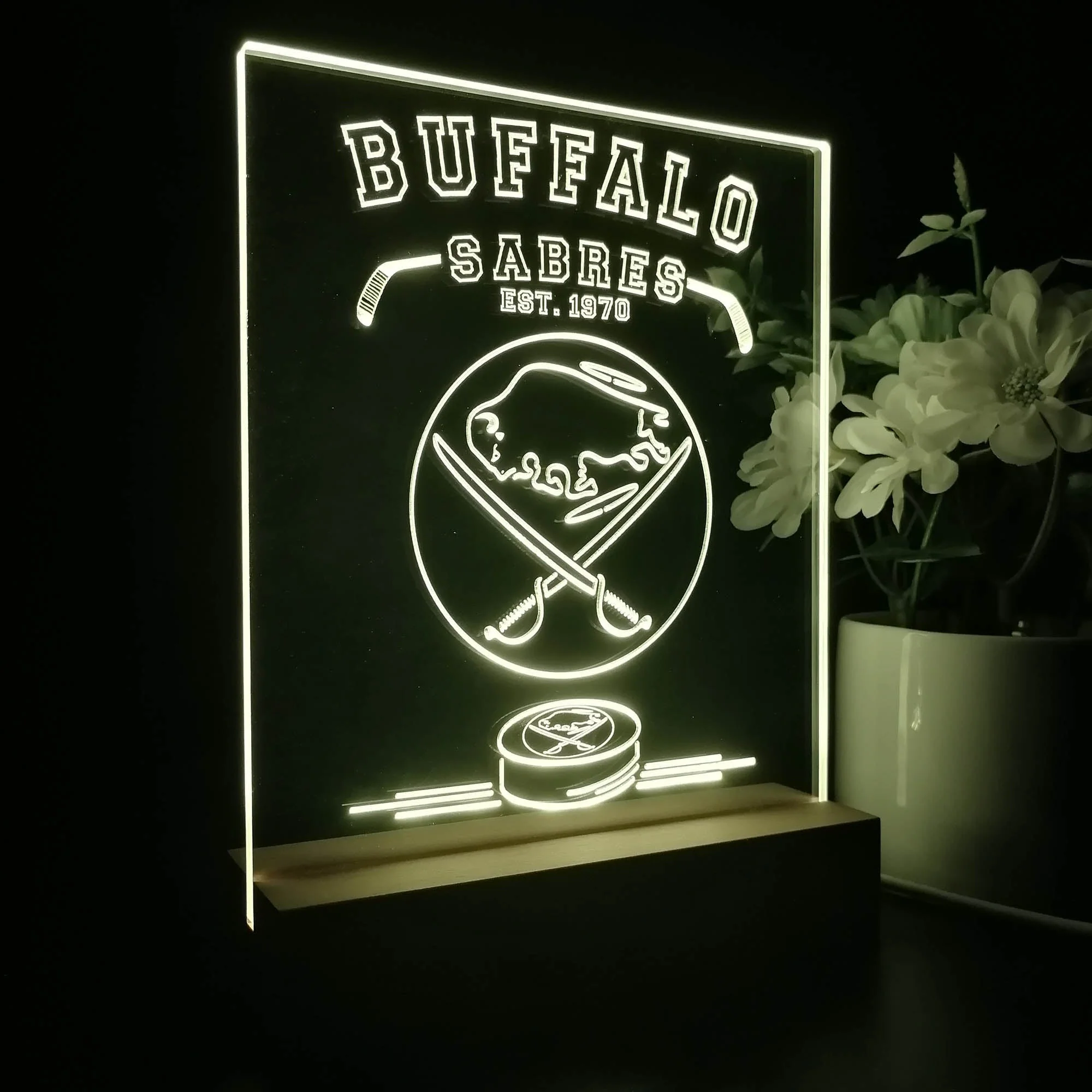 Personalized Buffalo Sabres Souvenir Neon LED Night Light Sign - Image 5