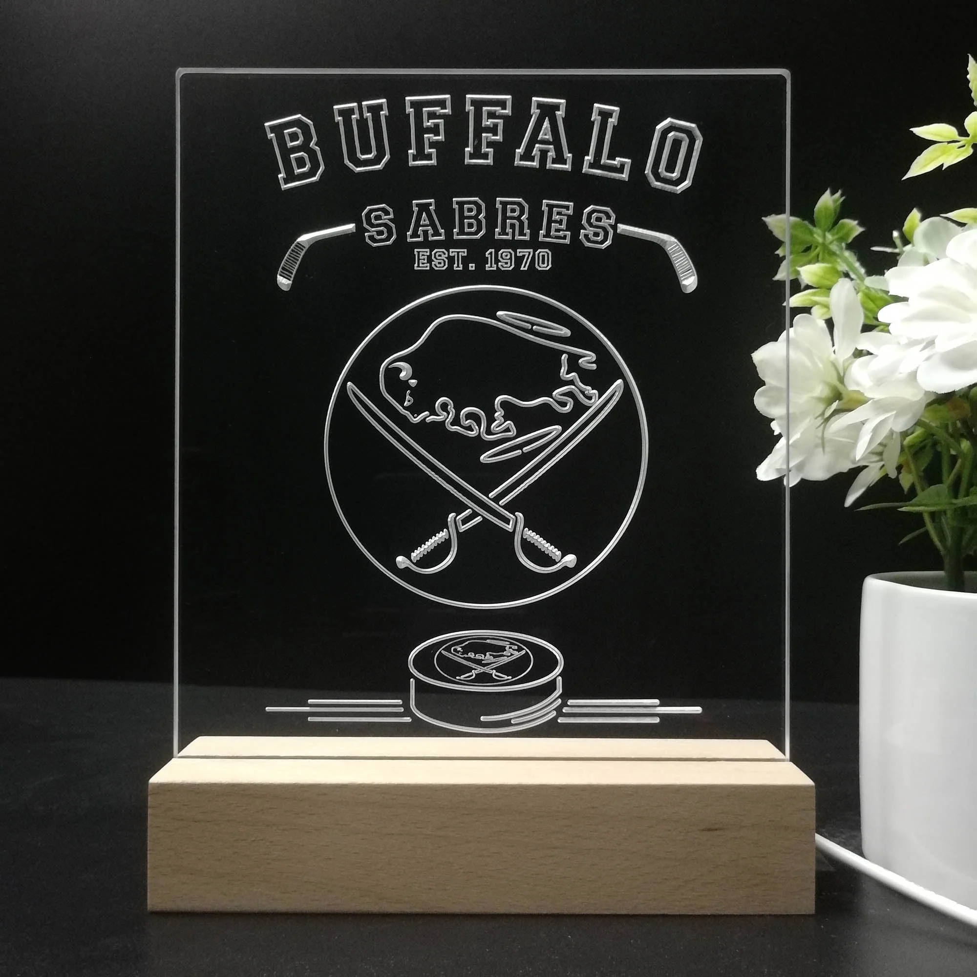 Personalized Buffalo Sabres Souvenir Neon LED Night Light Sign - Image 8