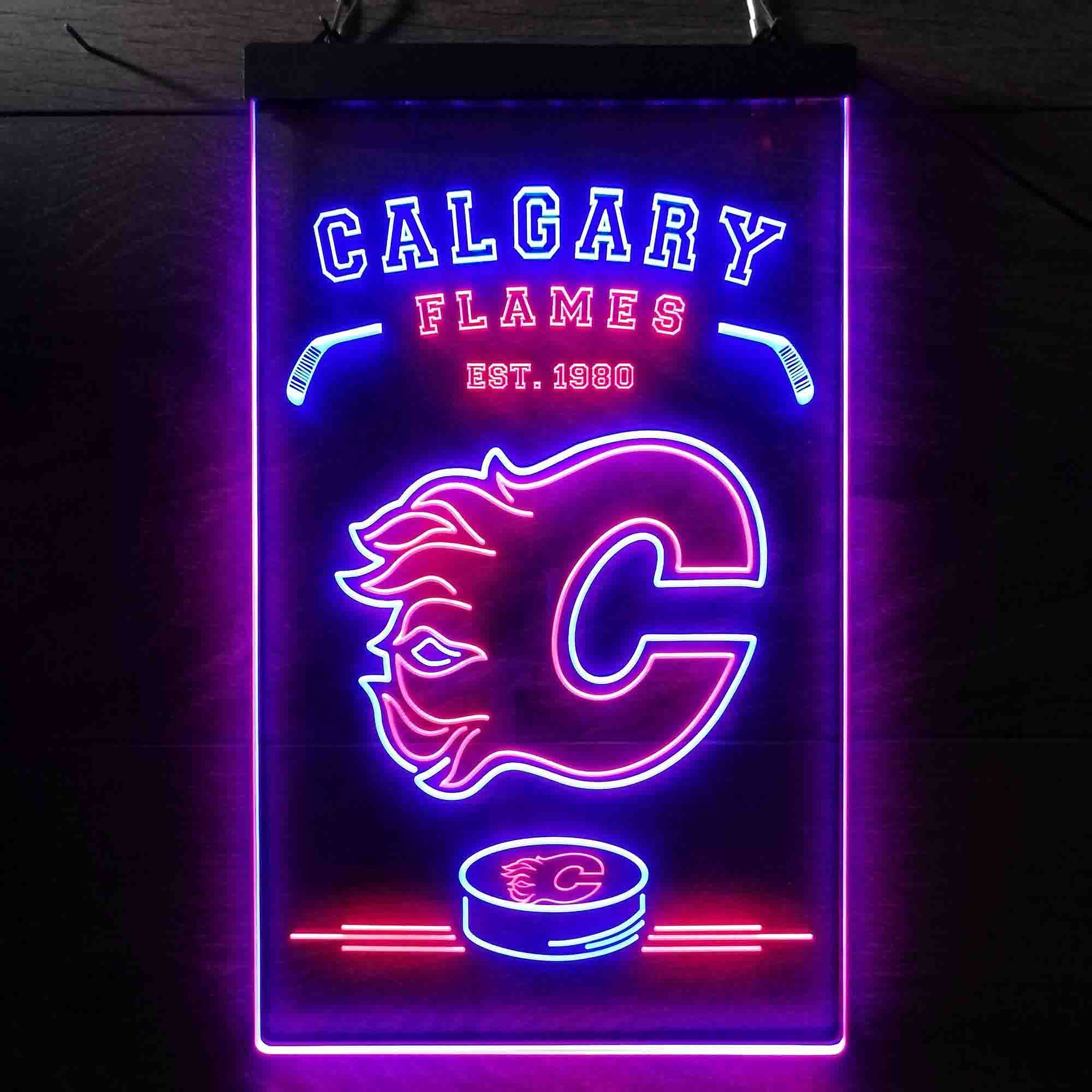 Custom Calgary Flames NHL Neon LED Sign - Image 12