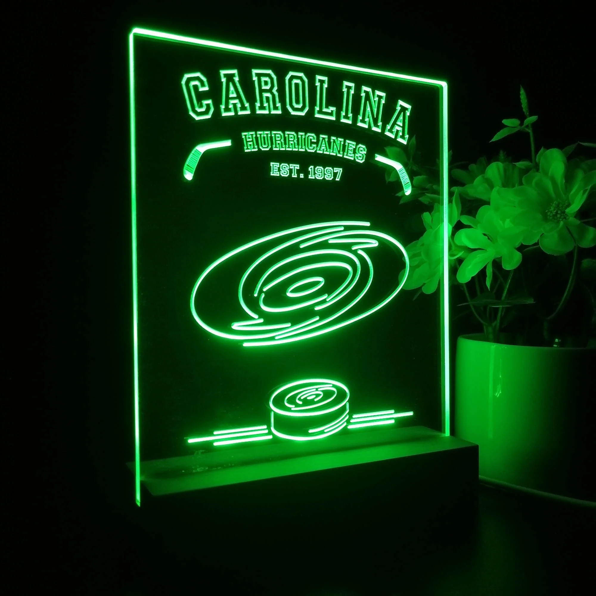 Personalized Carolina Hurricanes Souvenir Neon LED Night Light Sign - Image 5