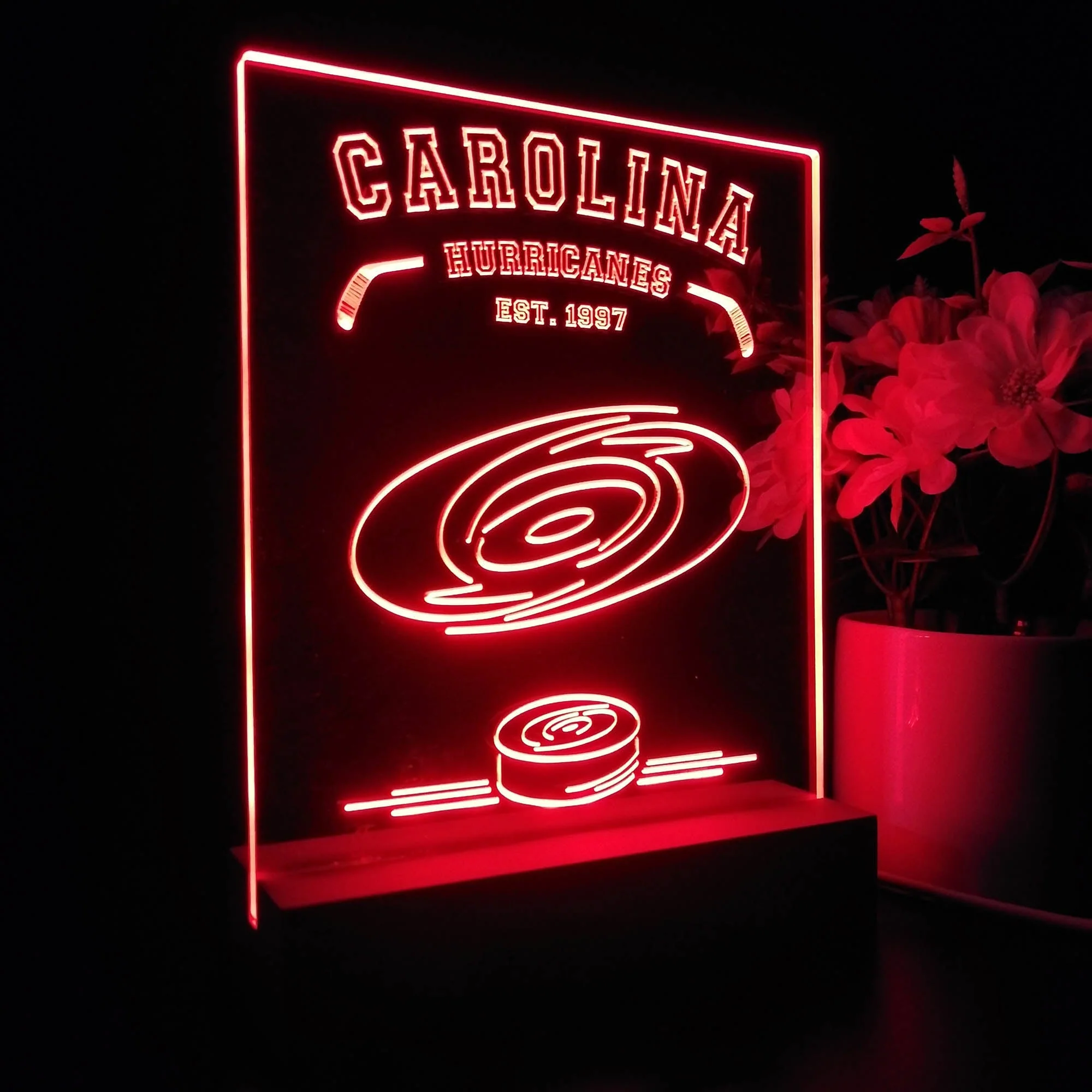Personalized Carolina Hurricanes Souvenir Neon LED Night Light Sign - Image 6