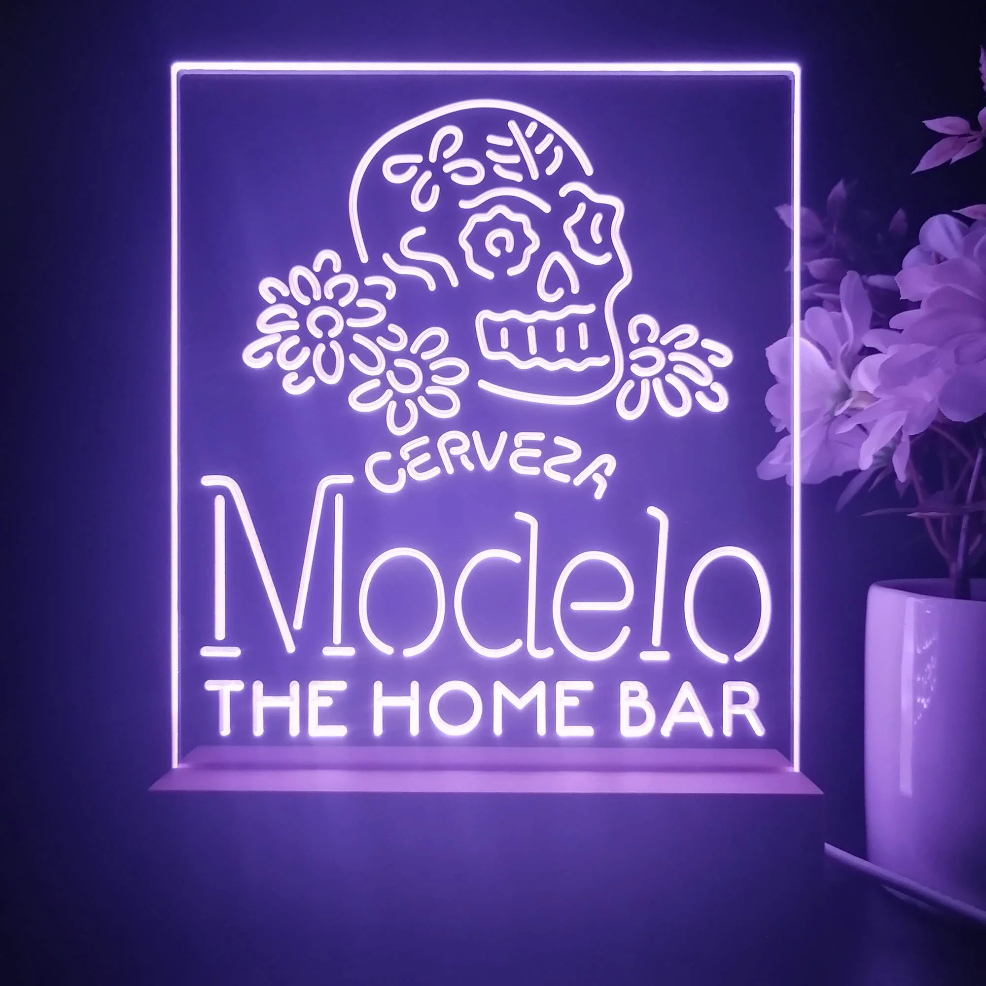 Personalized Cerveza Modelo Souvenir Neon LED Night Light Sign - Image 3