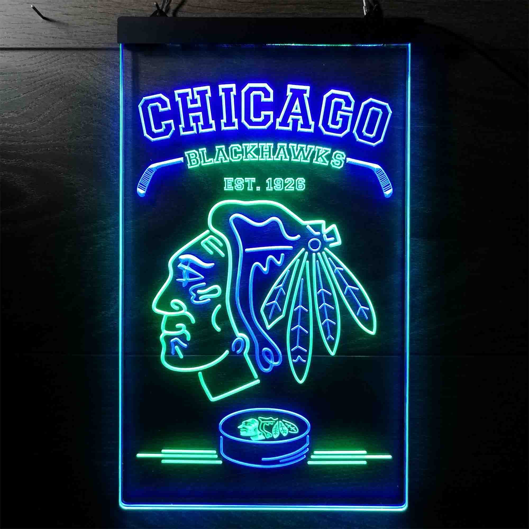 Custom Chicago Blackhawks Neon LED Sign - Image 5