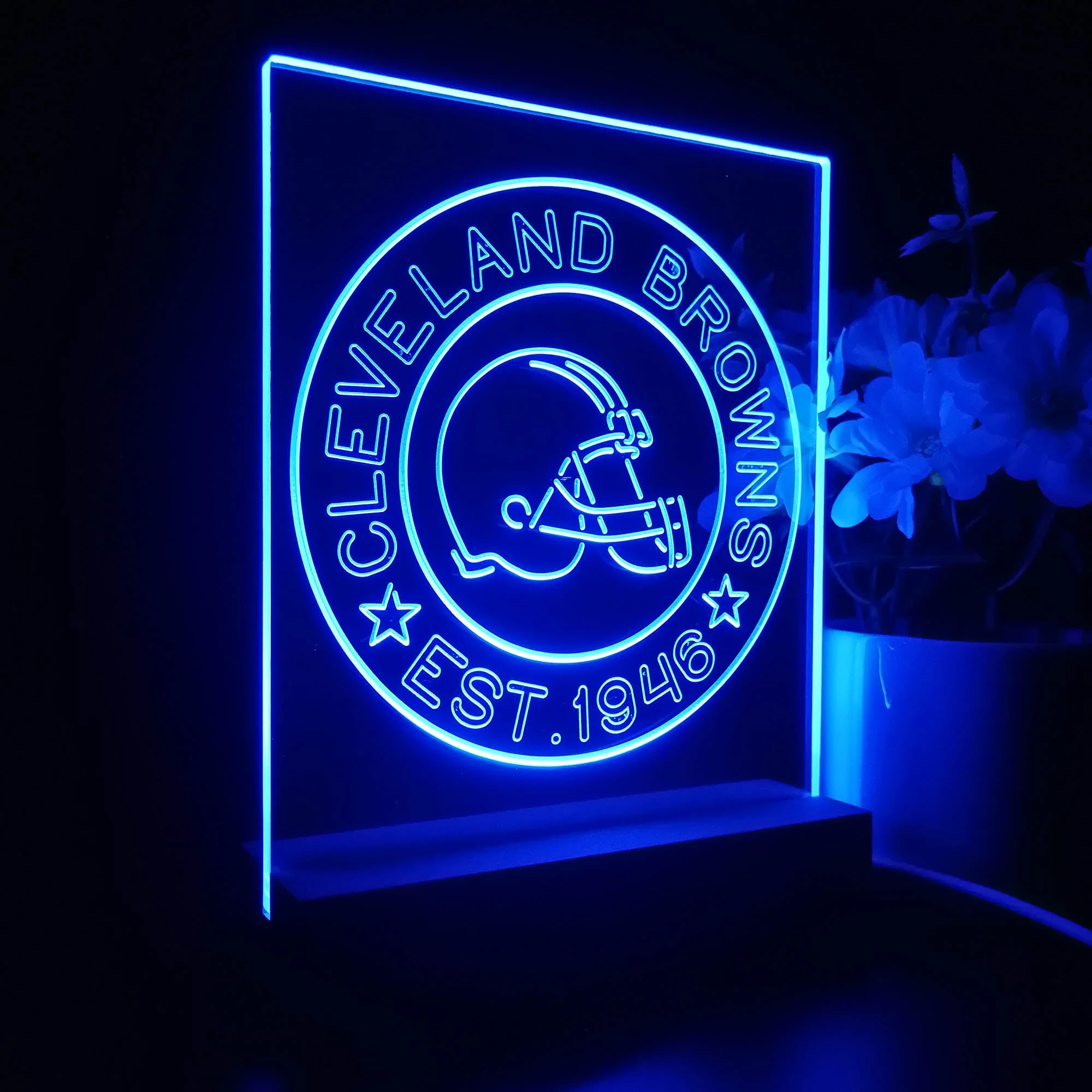 Personalized Cleveland Browns Souvenir Neon LED Night Light Sign - Image 6