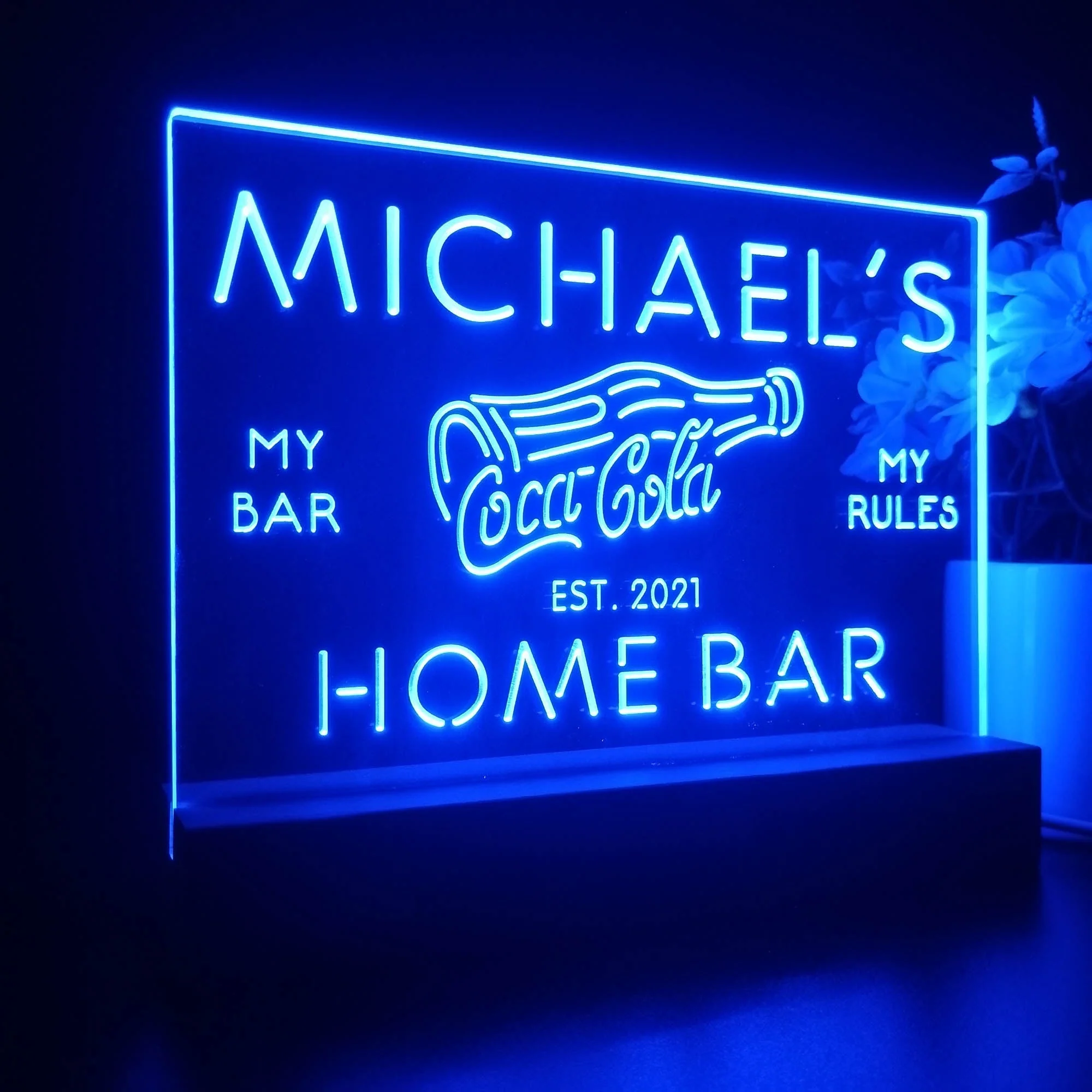 Personalized Coca Cola Souvenir Neon LED Night Light Sign - Image 7