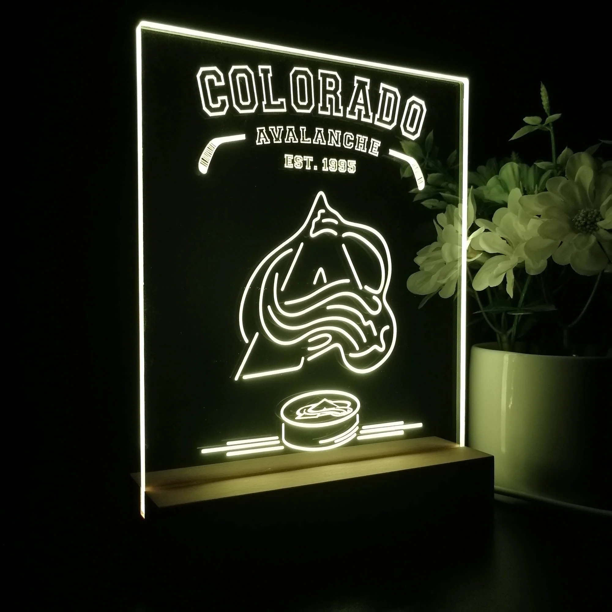 Personalized Colorado Avalanche Souvenir Neon LED Night Light Sign - Image 7