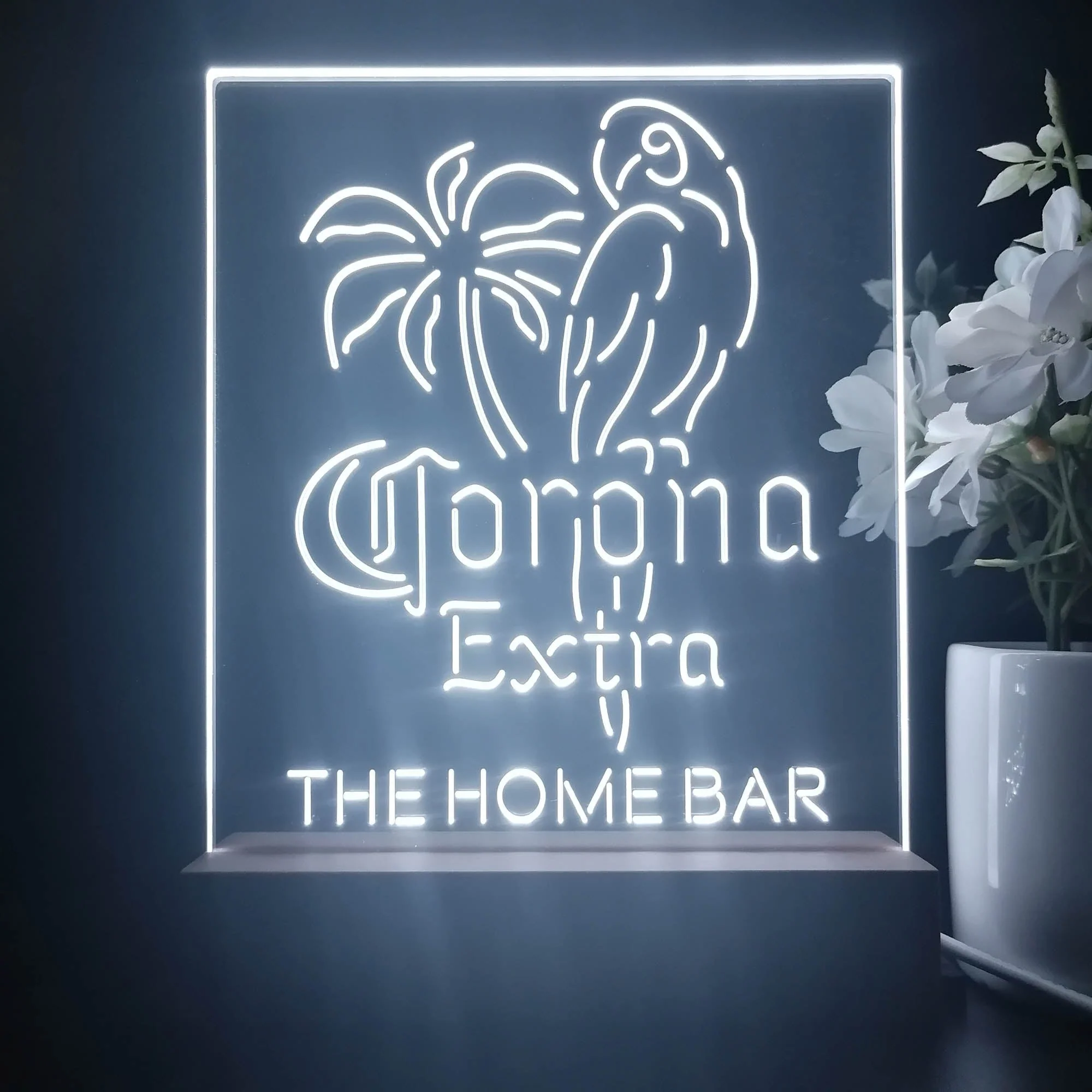 Personalized Corona Extra Parrot Souvenir Neon LED Night Light Sign - Image 3